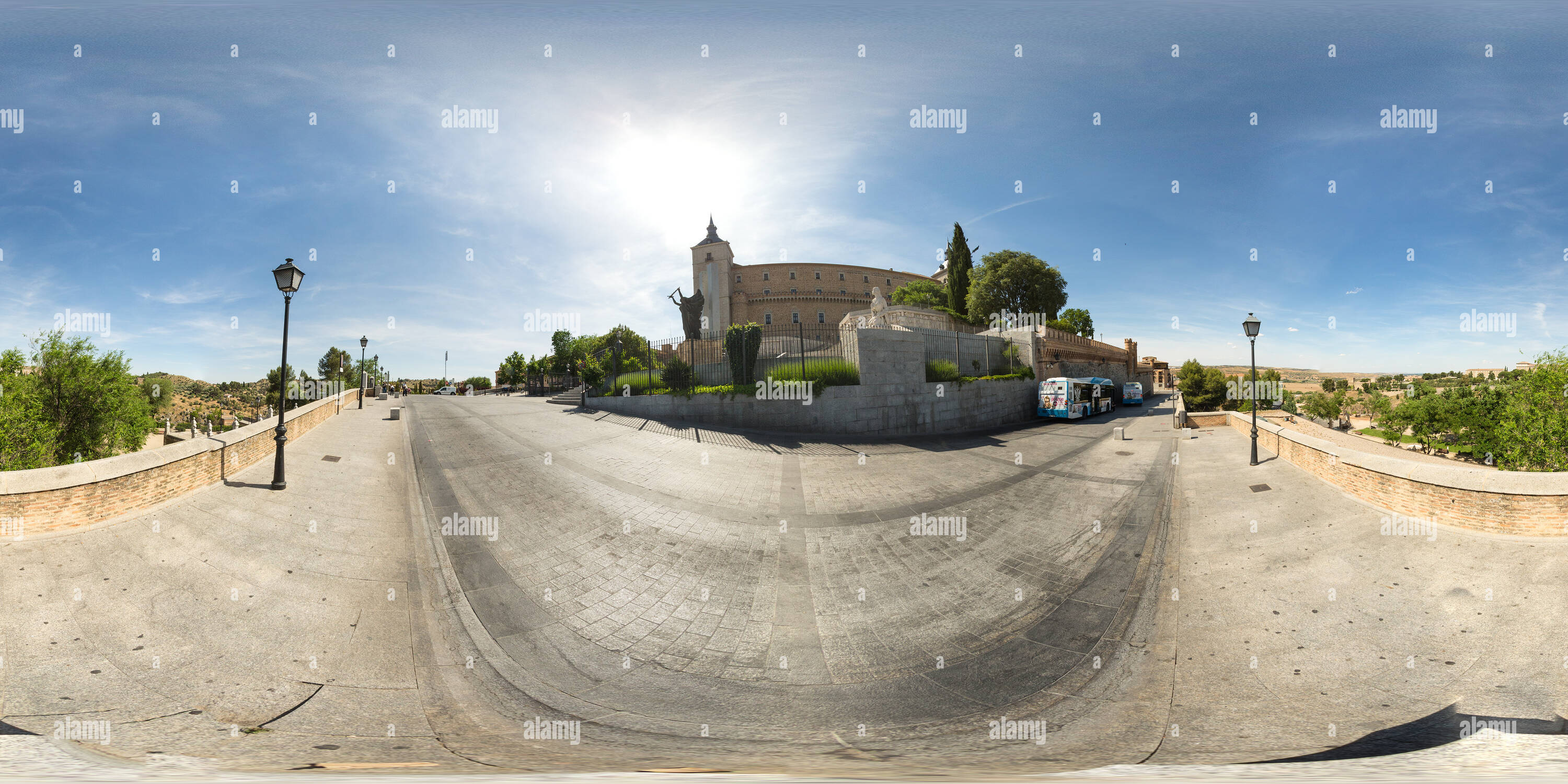 Vue panoramique à 360° de Alcazar de Toledo