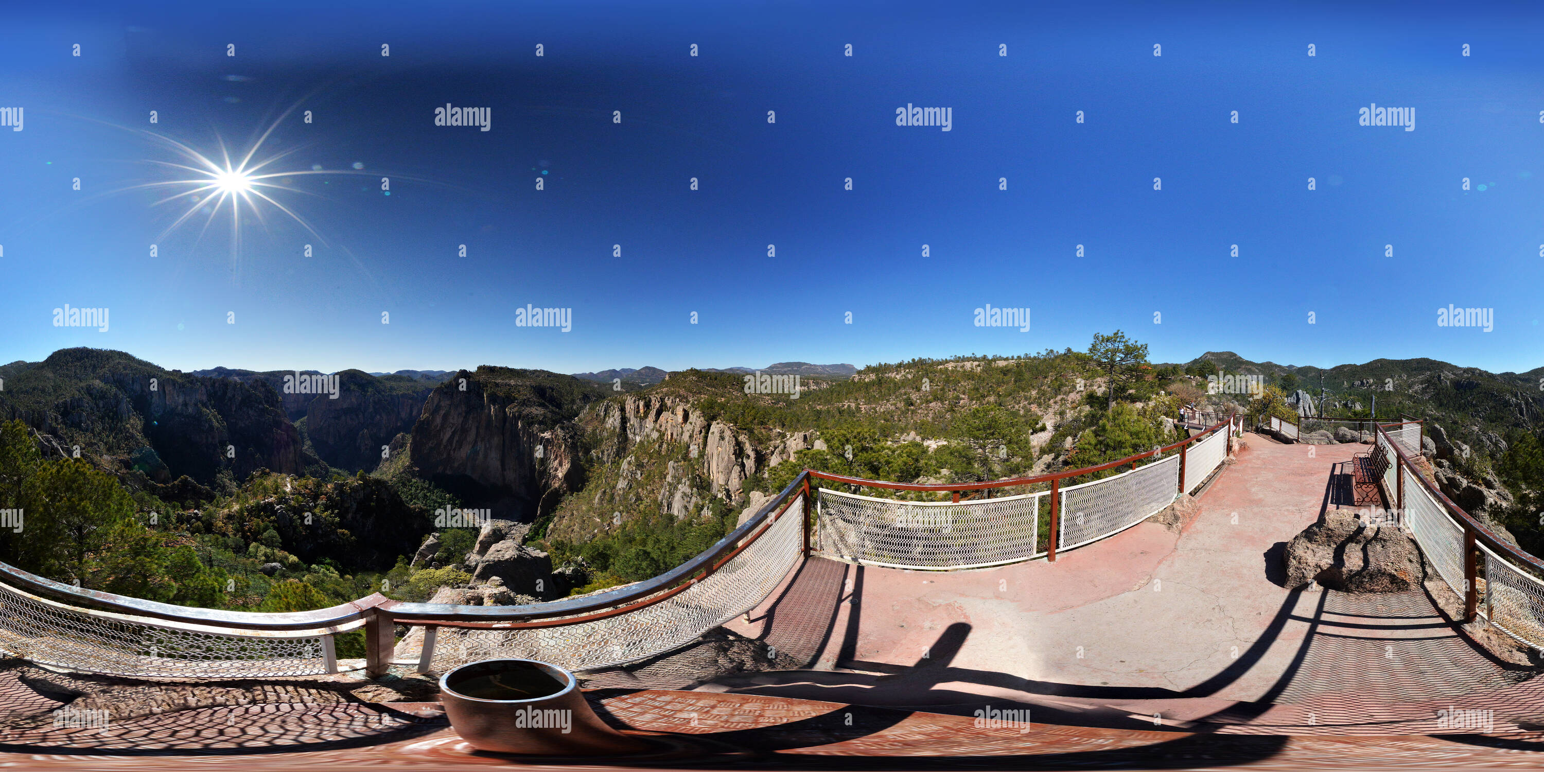 Vue panoramique à 360° de Sommaire look de Basaseachi National Park