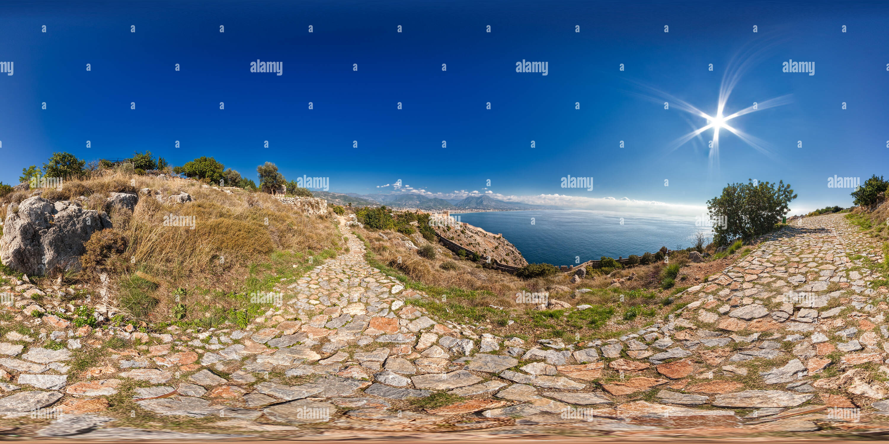 Vue panoramique à 360° de Alanya