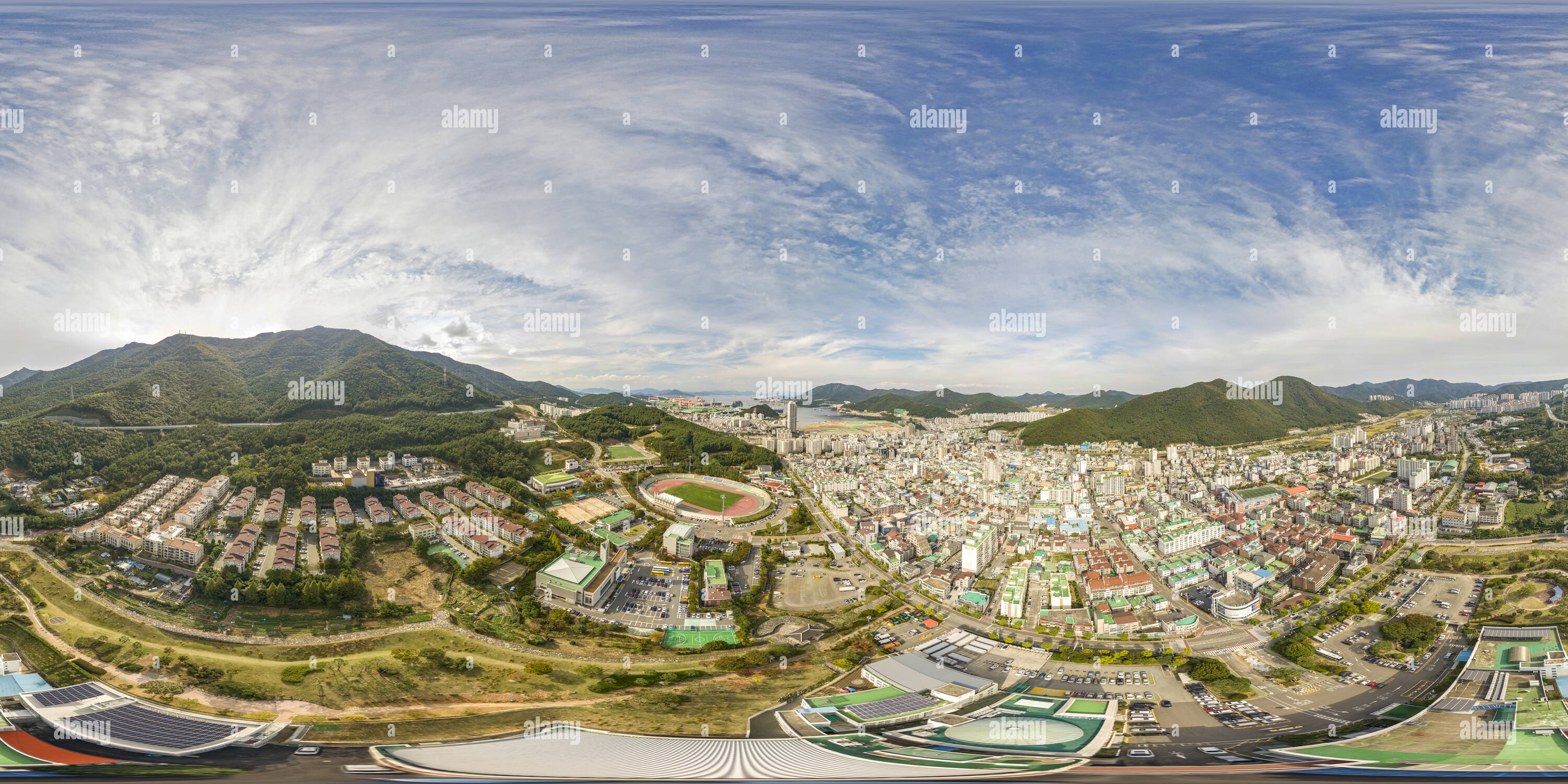 Vue panoramique à 360° de L'hôtel de ville de geoje