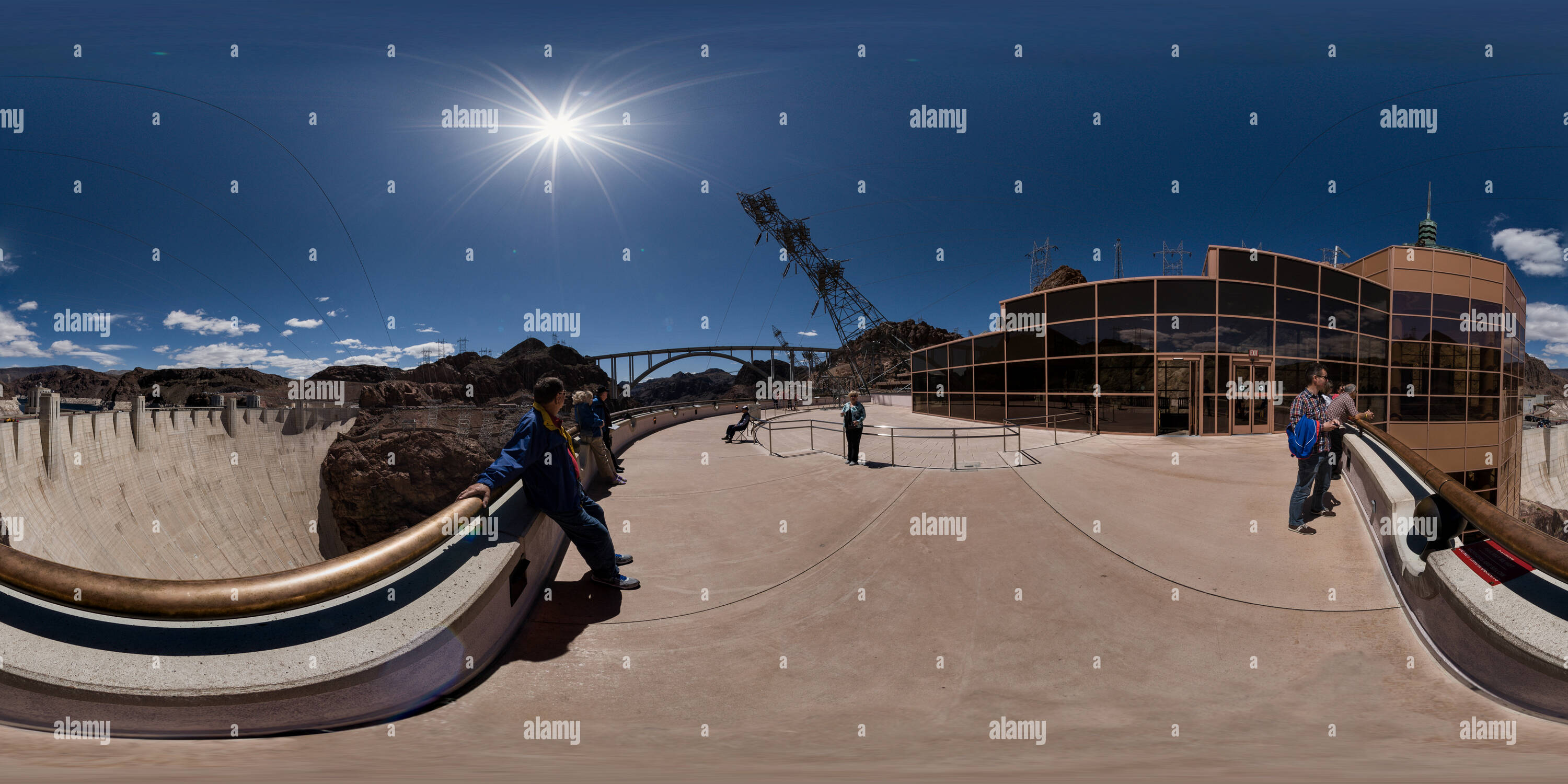 Vue panoramique à 360° de Hover Dam Visitor Centre Observation Deck