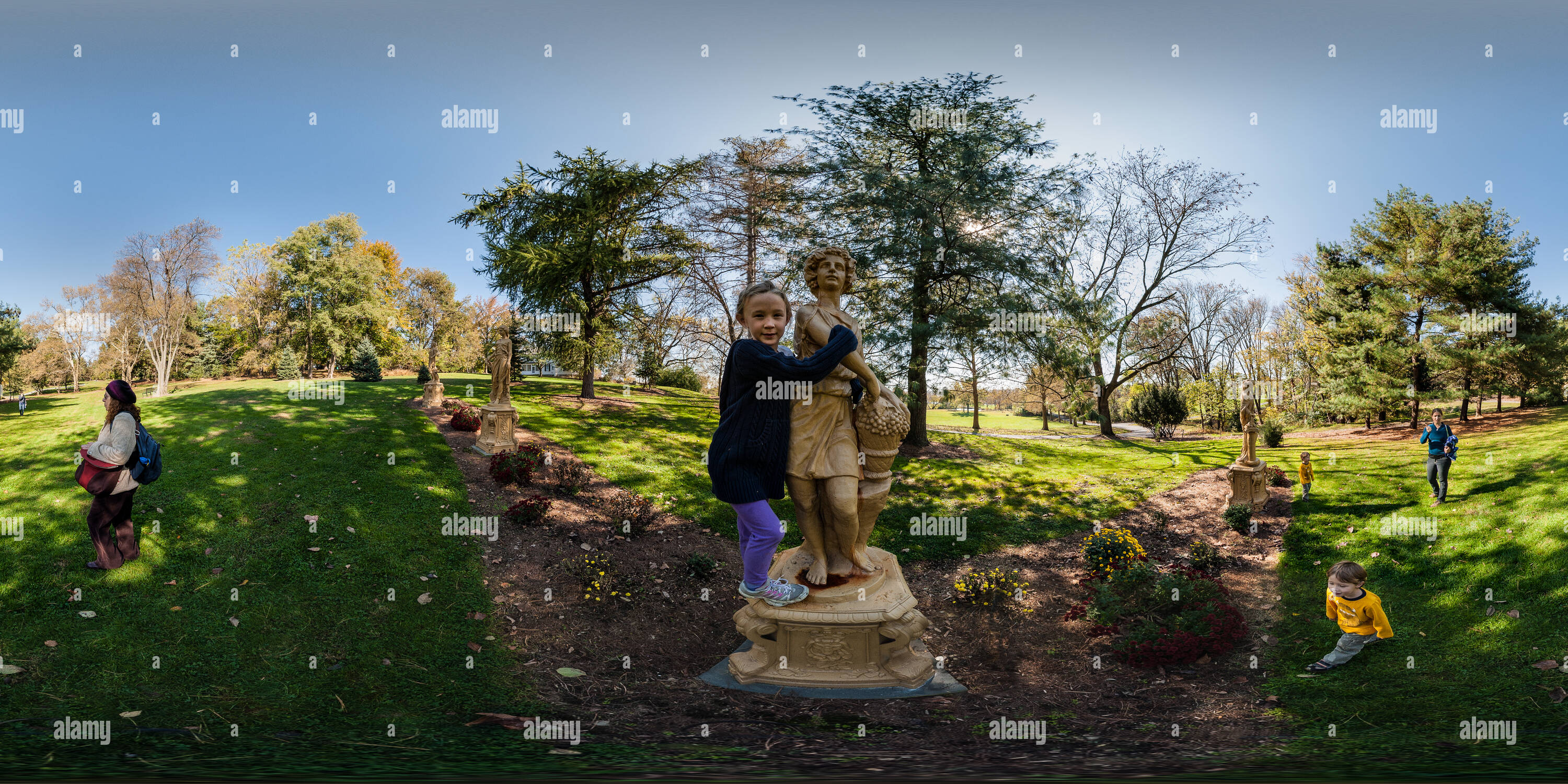 Vue panoramique à 360° de Gardens-Four Saisons, Hershey HERSHEY, PA