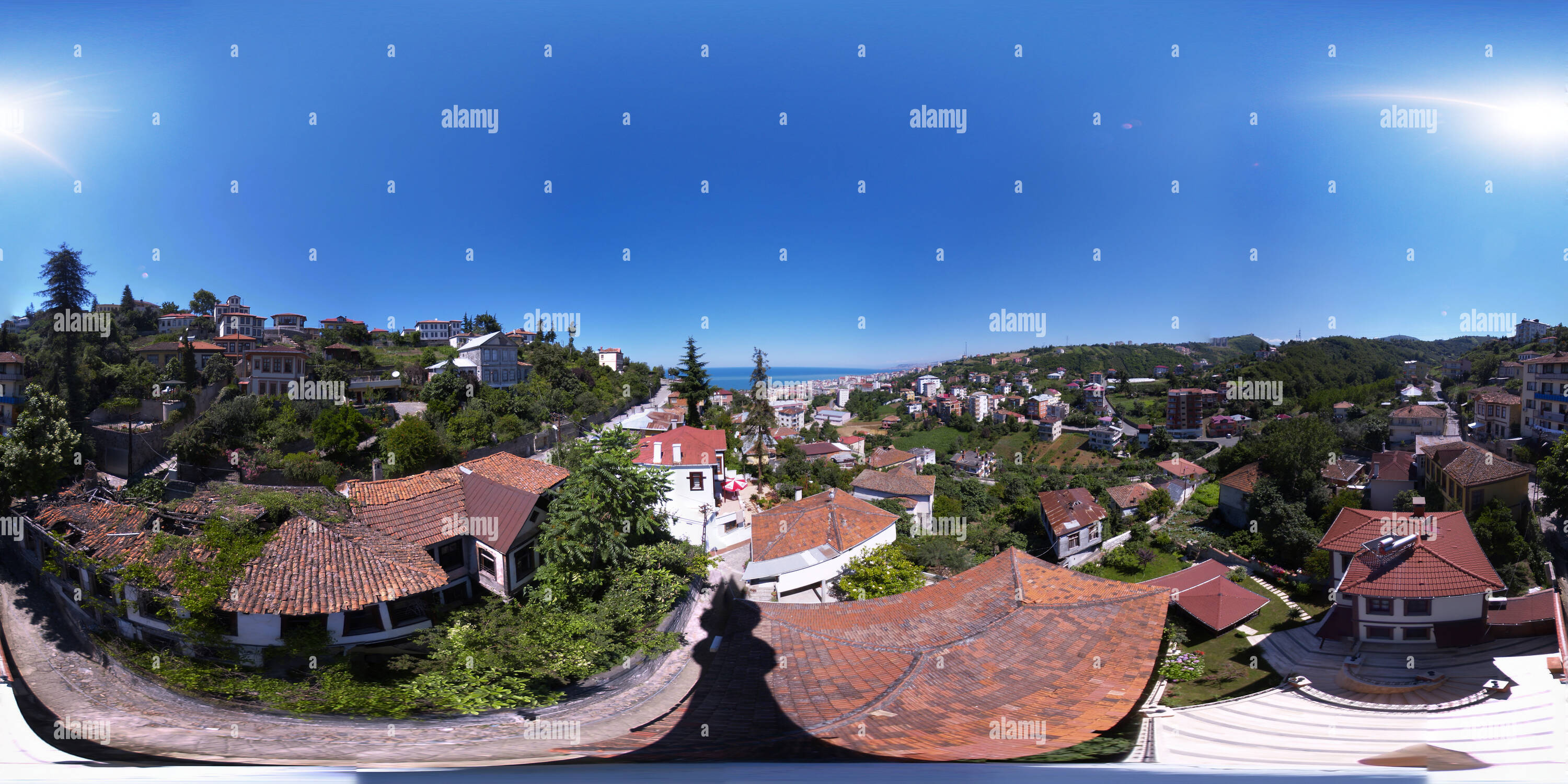 Vue panoramique à 360° de Panovizyon Tarihi Orta Mahalle evler