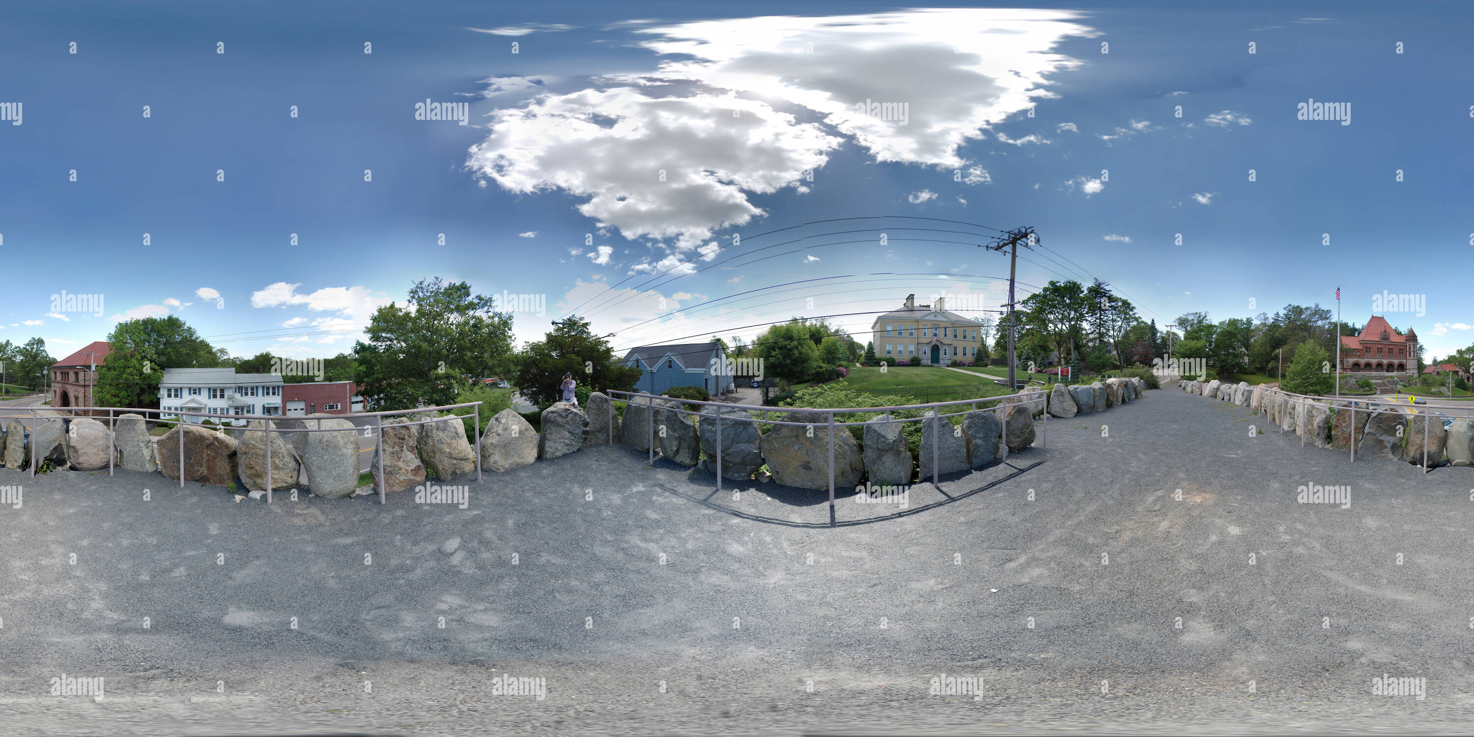 Vue panoramique à 360° de North Easton War Memorial