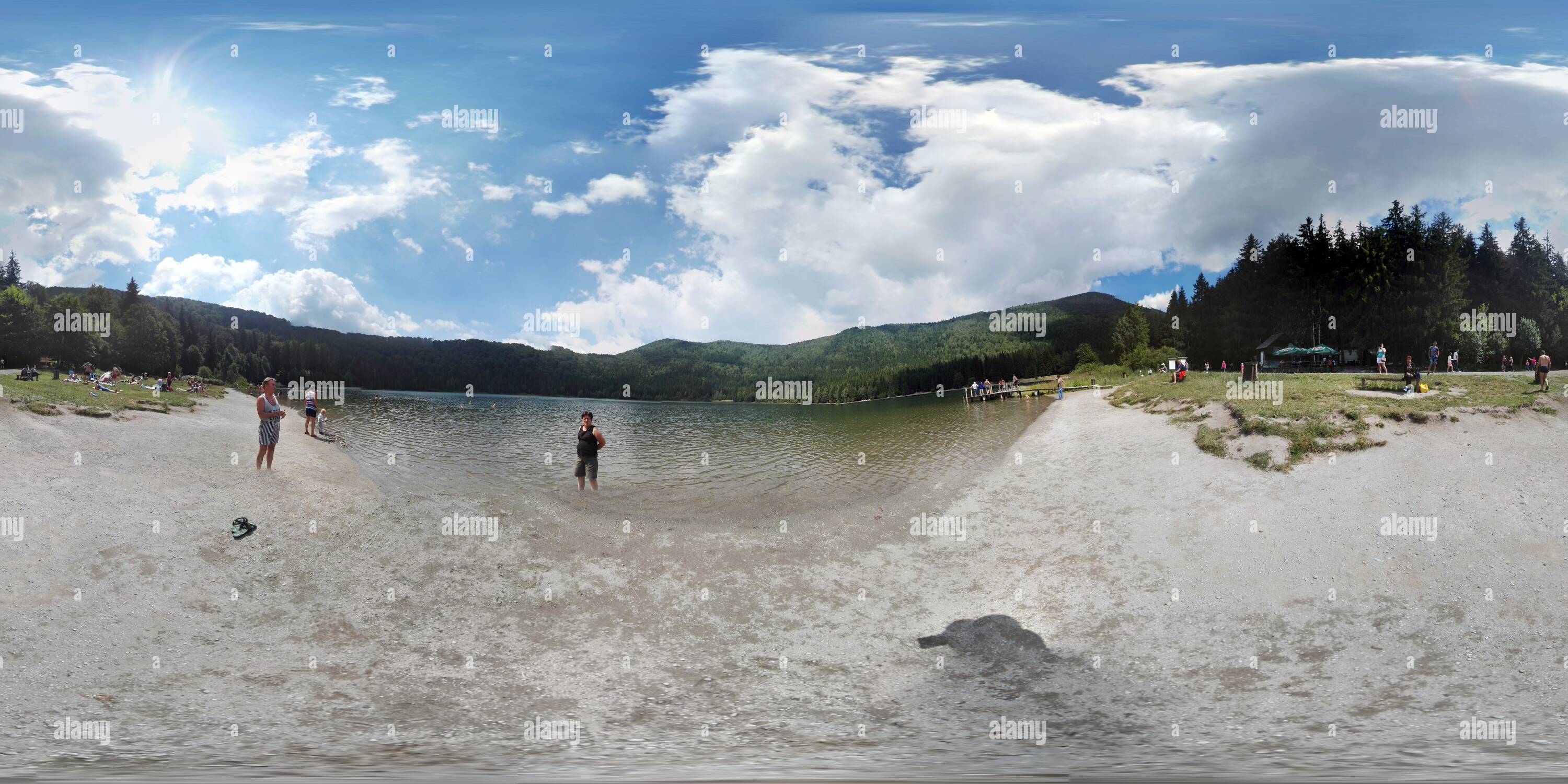 Vue panoramique à 360° de Lacul Sfanta Ana/ Harghita / Roumanie