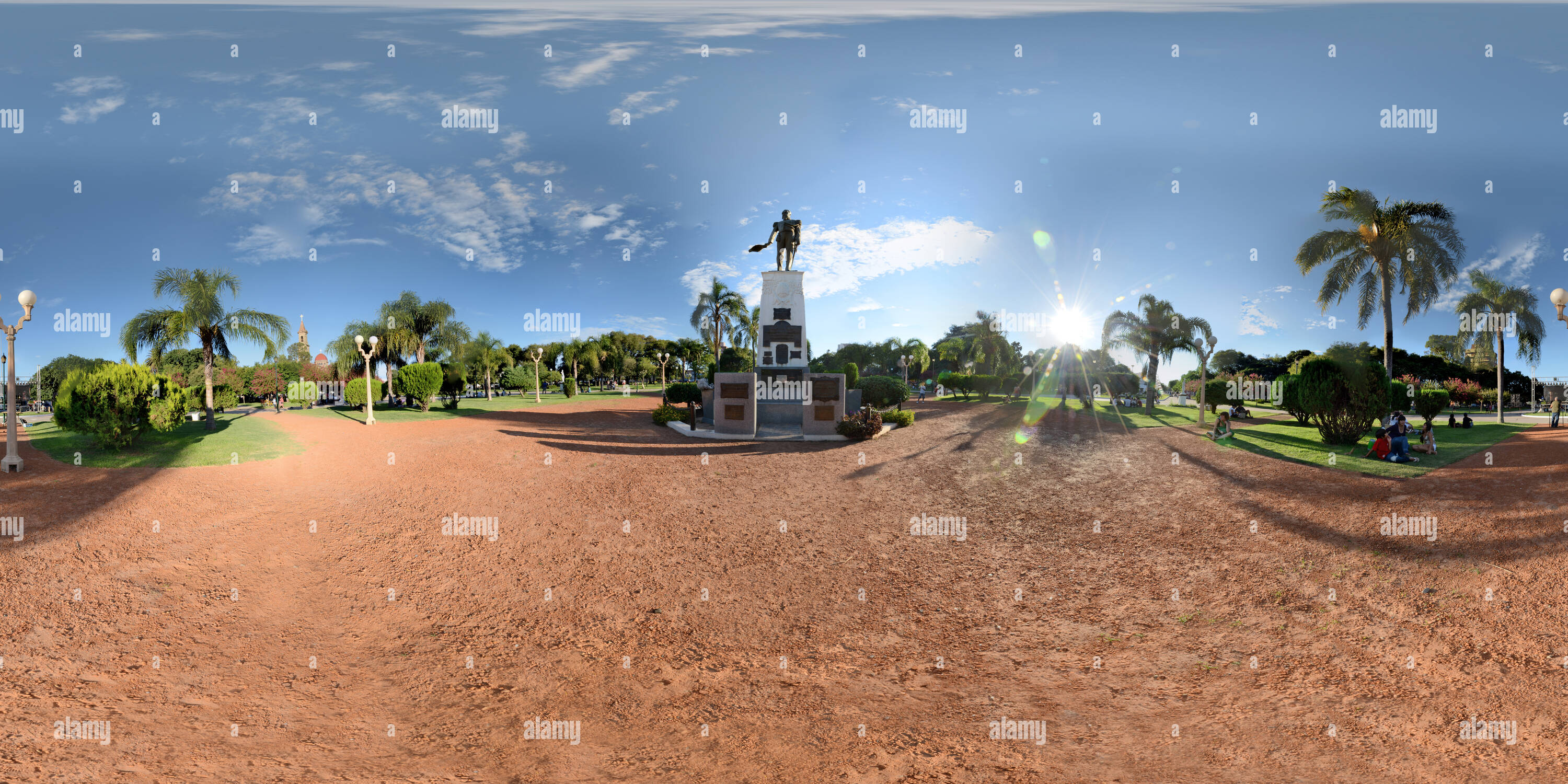 Vue panoramique à 360° de Plaza 25 de Mayo, Reconquista, Santa Fe, Argentine