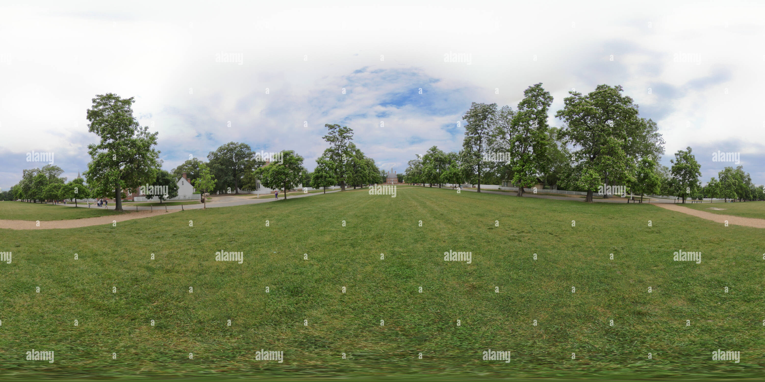 Vue panoramique à 360° de Colonial Williamsburg