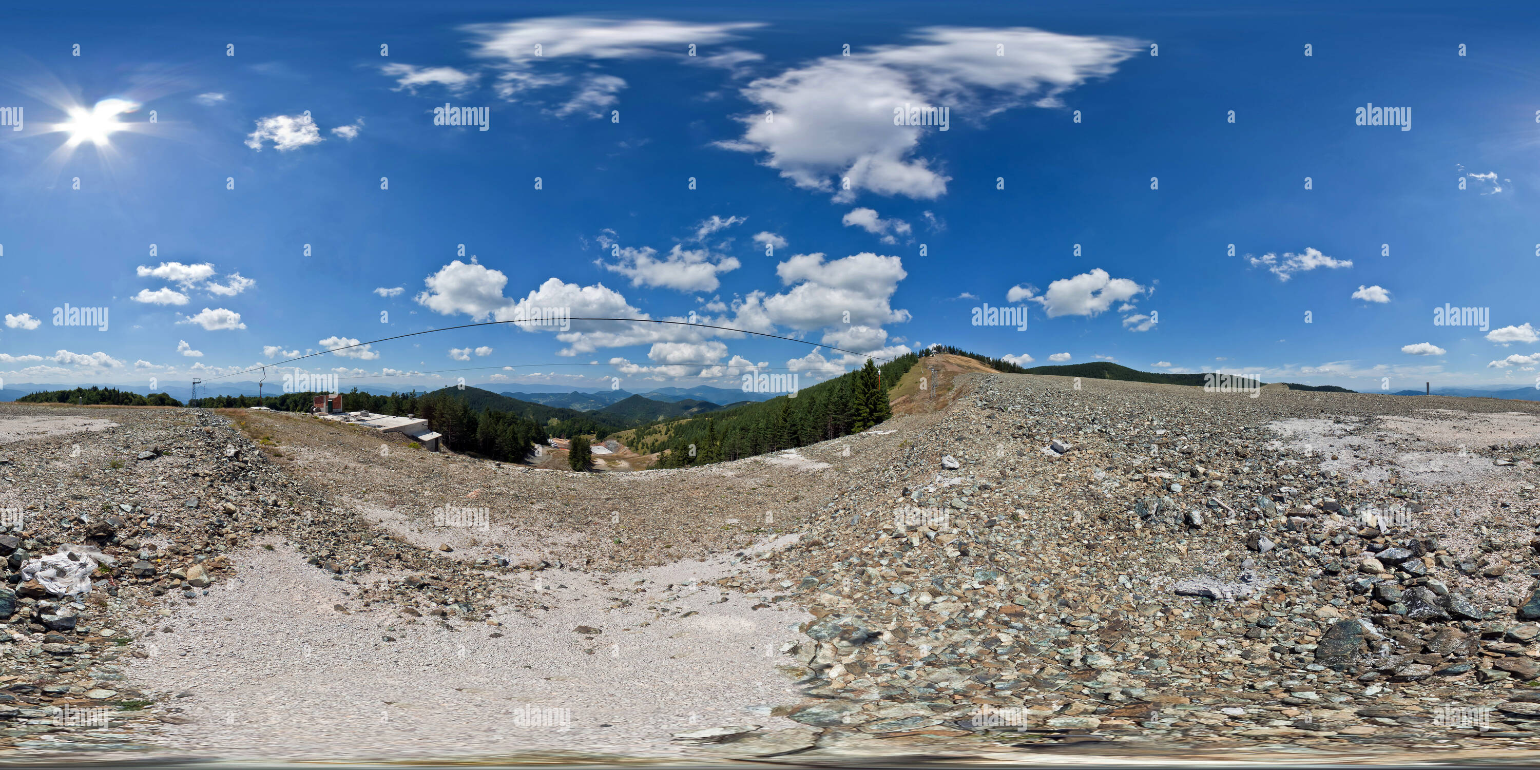 Vue panoramique à 360° de Staze skijalištu Nove na Iver