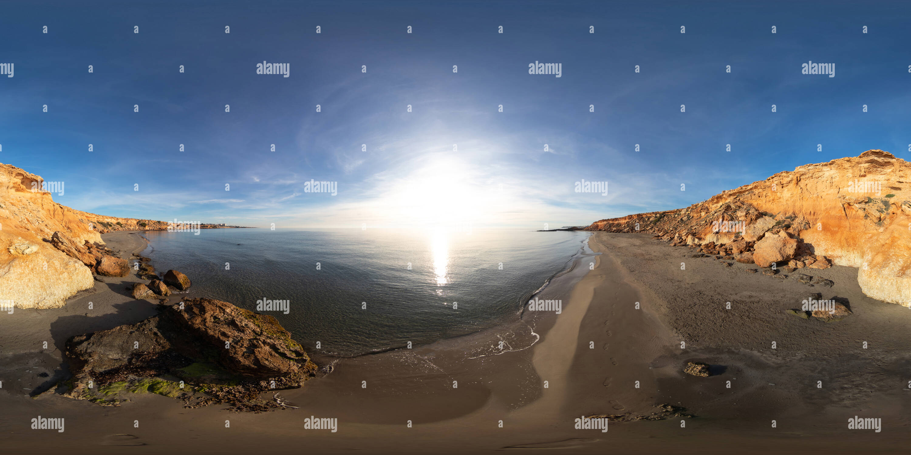 Vue panoramique à 360° de La mosca Sunrise Beach - Orihuela Costa | Espagne