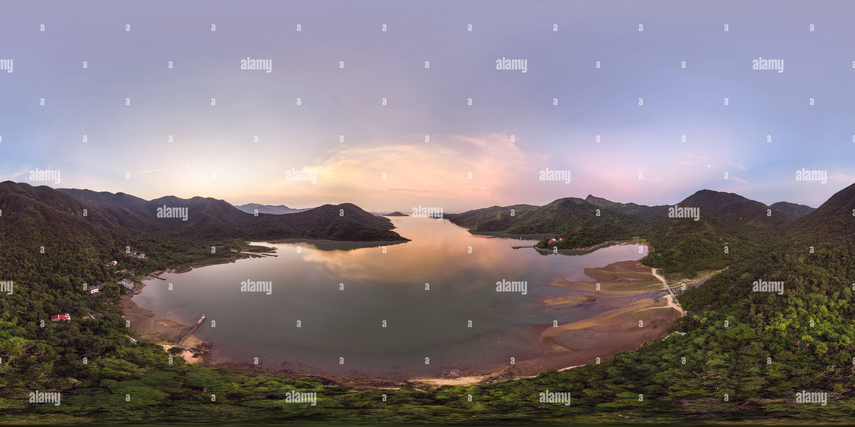 Visualizzazione panoramica a 360 gradi di Rea Mare a Chek Kang(赤徑紅海), Sai Kung, East Country Park, HK