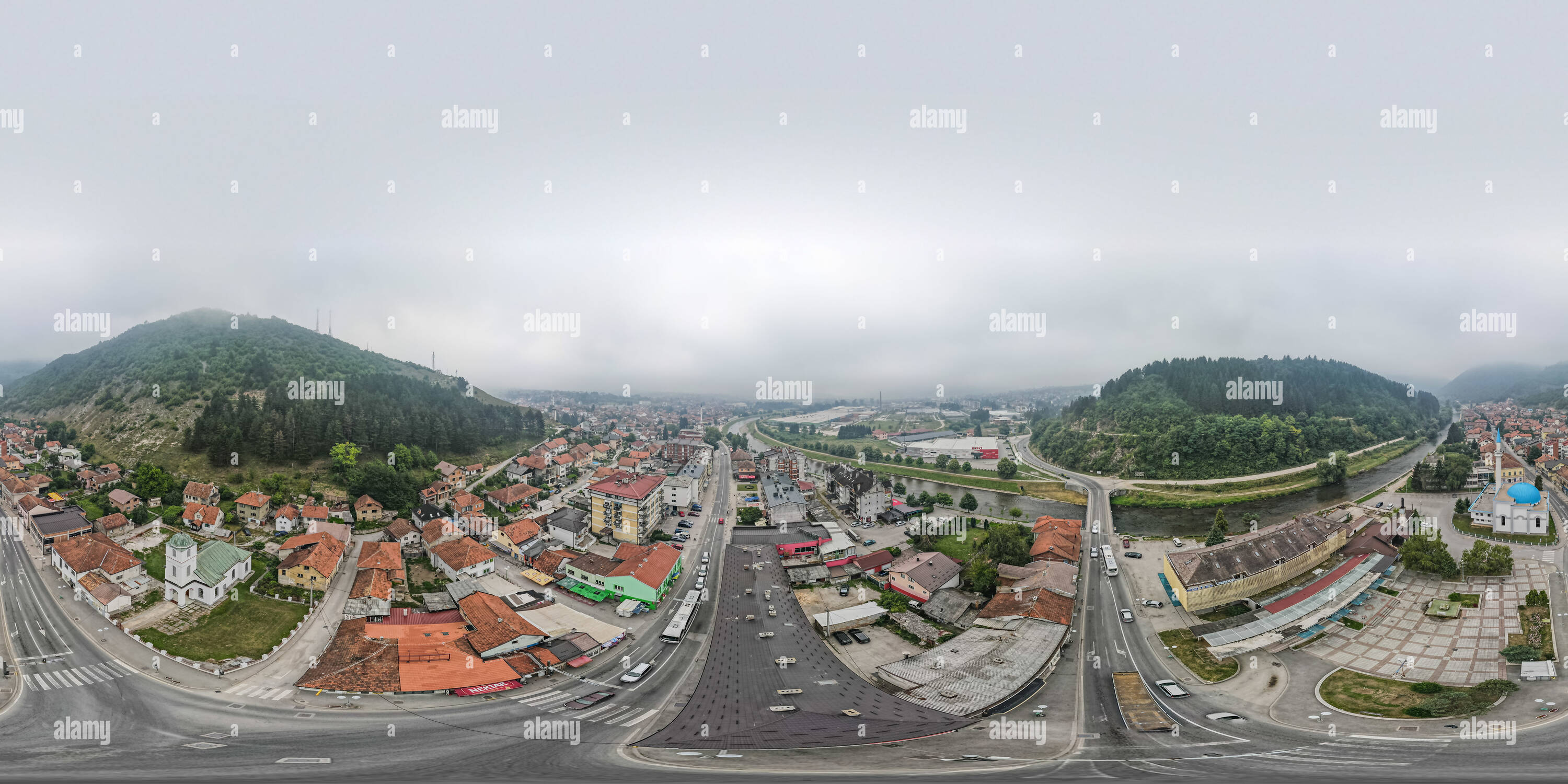 Visualizzazione panoramica a 360 gradi di Donji Vakuf, centar 3