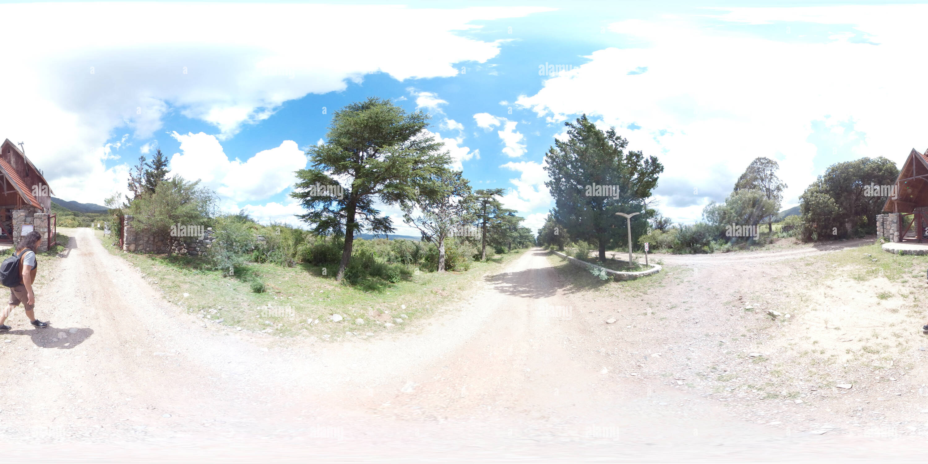 Visualizzazione panoramica a 360 gradi di Rumbo a Cumbre las Gemelas Agua de los Palos- Capilla Del Monte febrero 2021