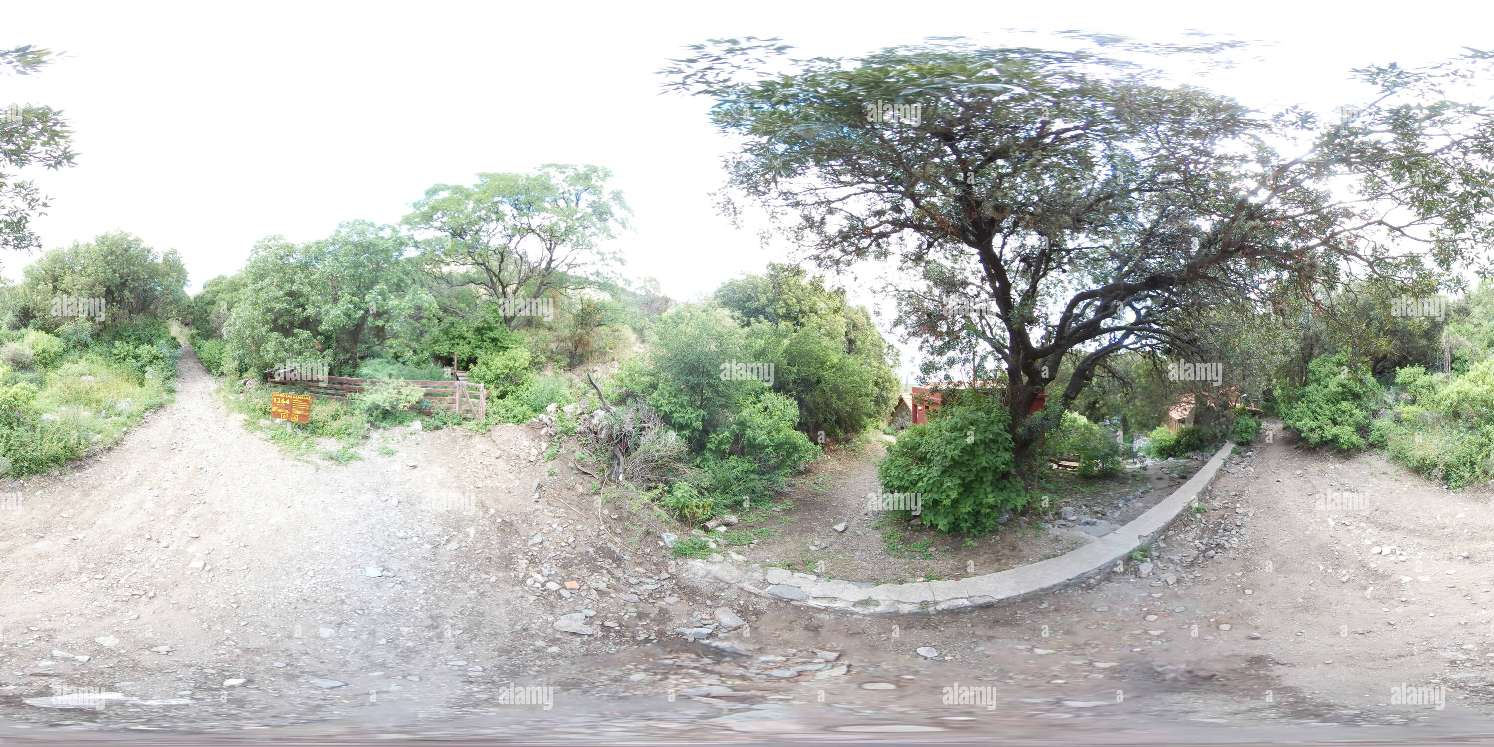 Visualizzazione panoramica a 360 gradi di Agua de los Palos Las Gemelas - Capilla del Monte febbraio 2021