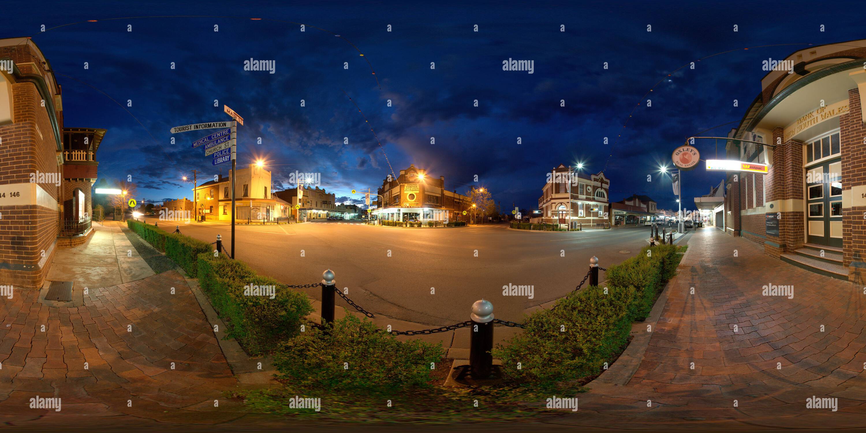 Visualizzazione panoramica a 360 gradi di 360 vista panoramica del West Wyalong New South Wales Australia