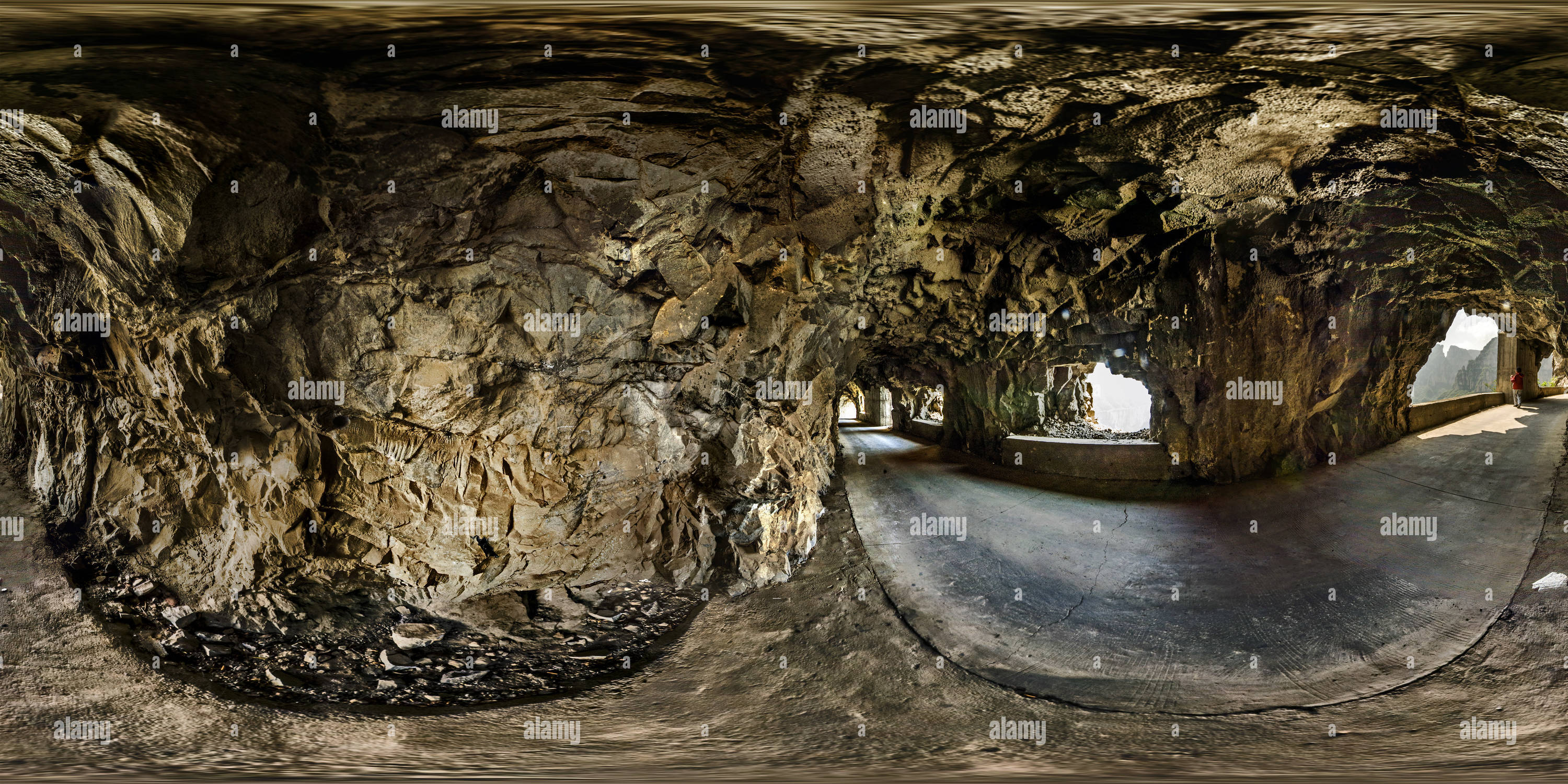 Visualizzazione panoramica a 360 gradi di Henan xinxiang Guoliang Tunnel 3— il miracolo della montagna di Taihang