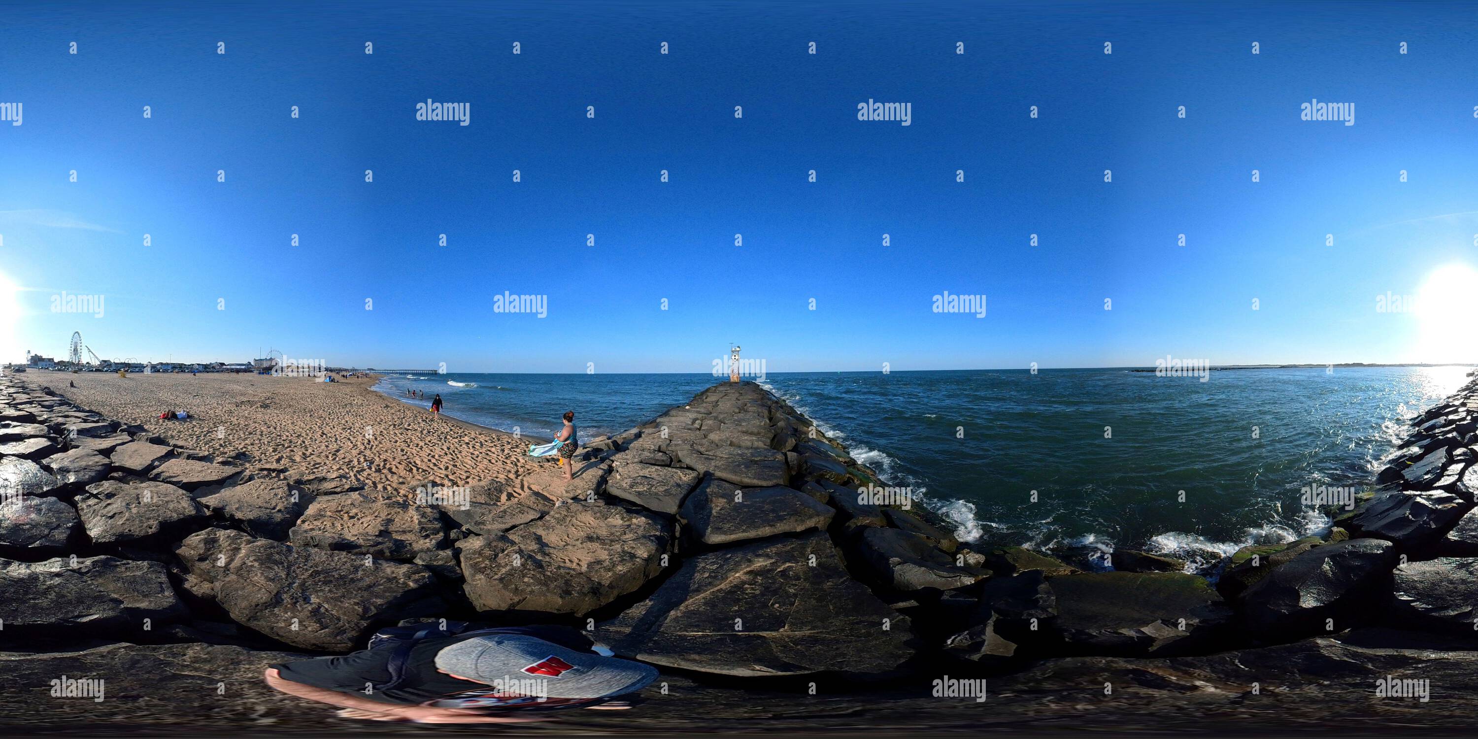 Visualizzazione panoramica a 360 gradi di All'insenatura in Ocean City, Maryland