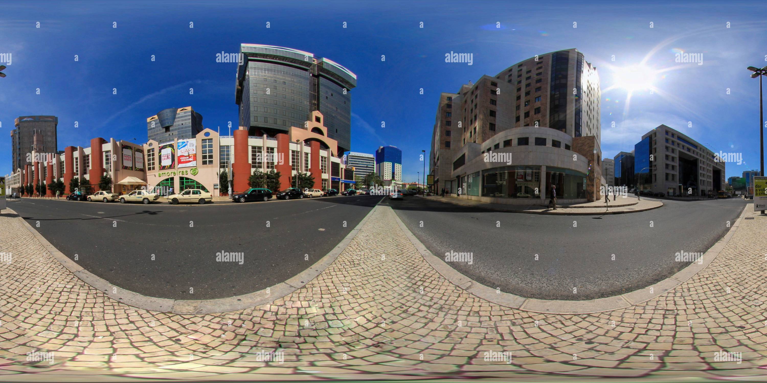 Visualizzazione panoramica a 360 gradi di Amoreiras Center