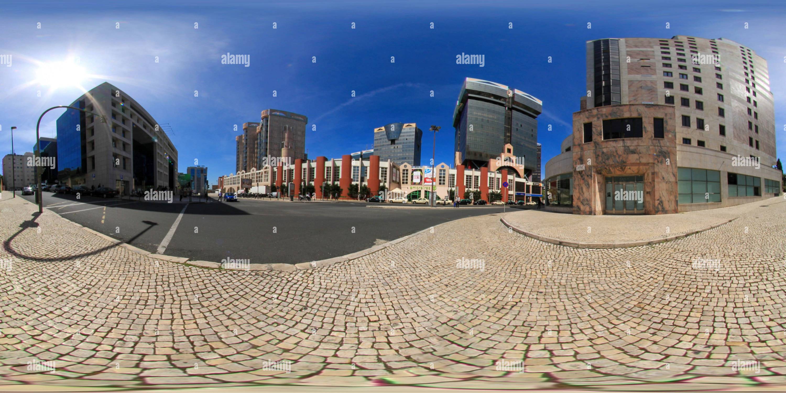 Visualizzazione panoramica a 360 gradi di Amoreiras