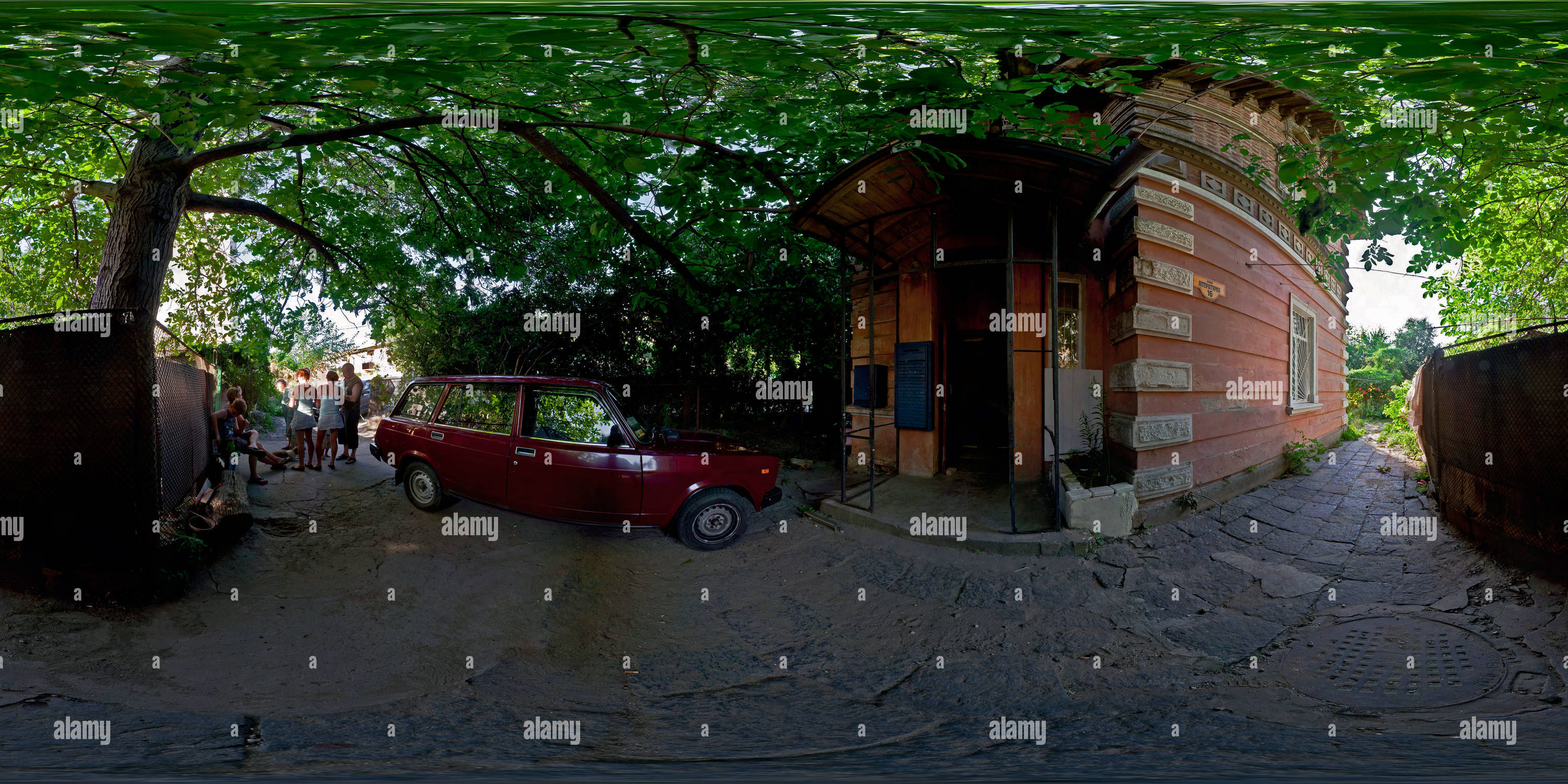 Visualizzazione panoramica a 360 gradi di Cortile d'epoca di Odessa