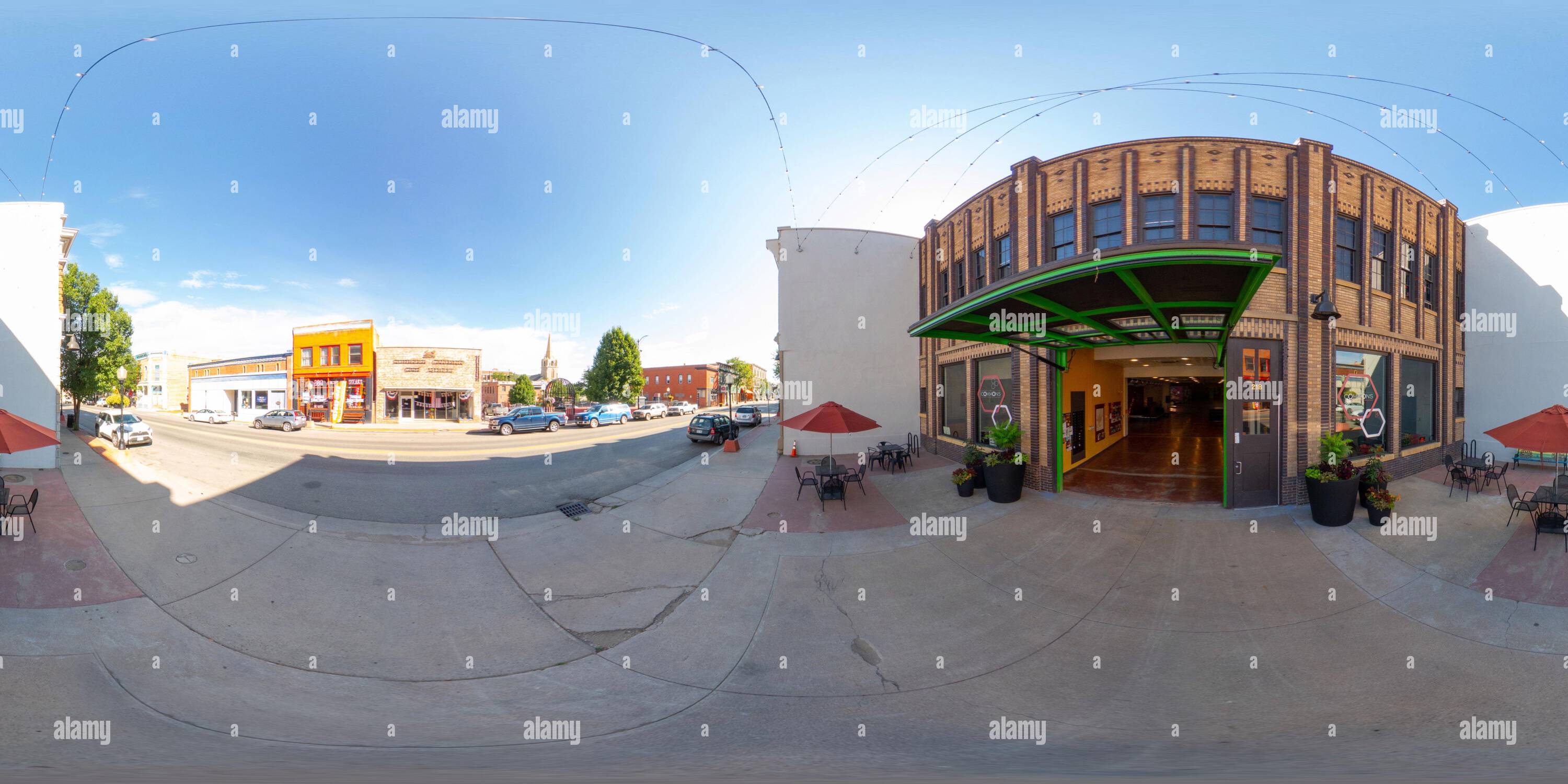 Visualizzazione panoramica a 360 gradi di Trinidad, CO, USA - 26 luglio 2023: 360 foto di Trinidad Space to Create Art Lofts