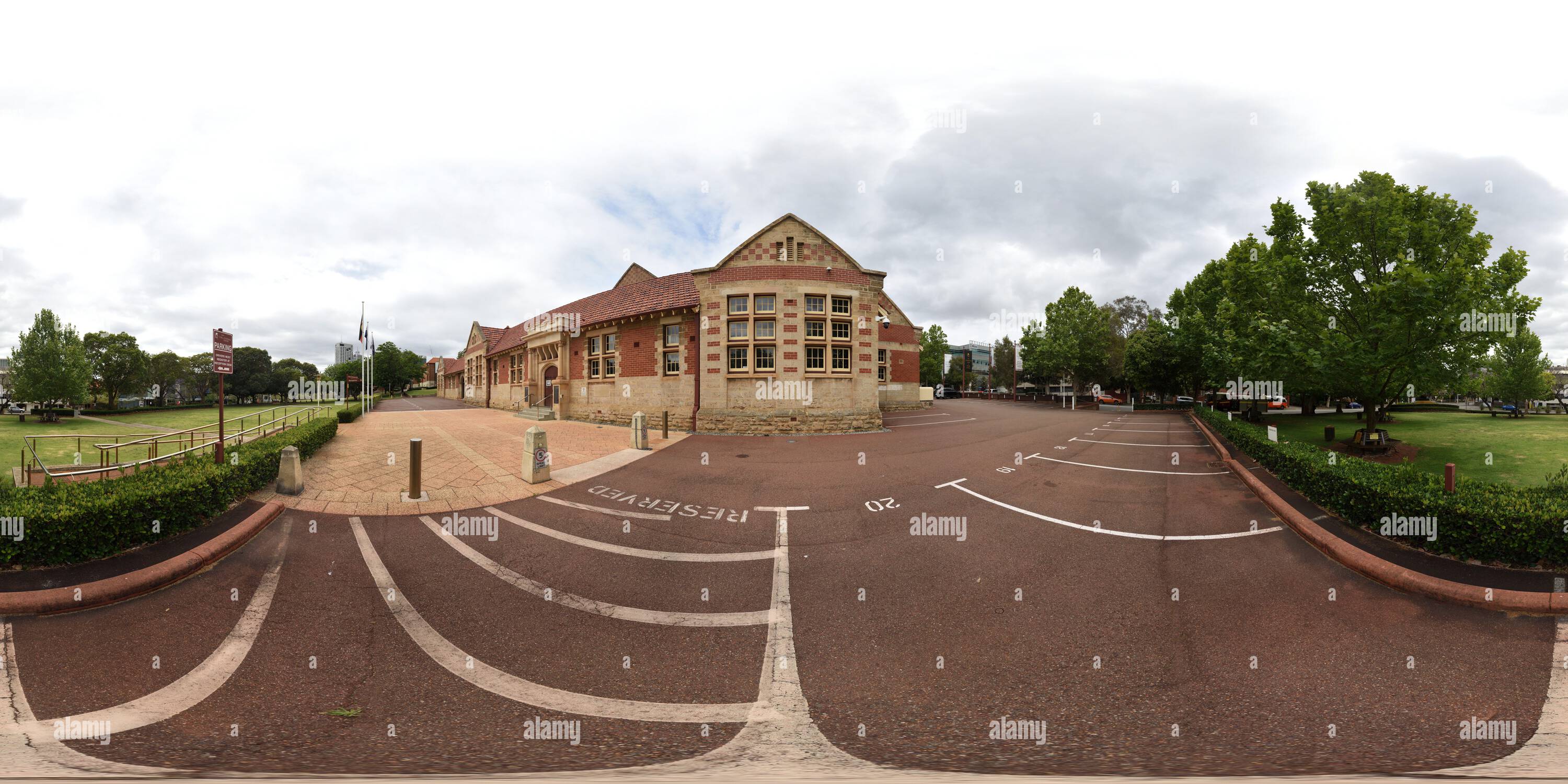 Visualizzazione panoramica a 360 gradi di 360° Panorama del Constitutional Centre of Western Australia - Old Hale School, Perth WA