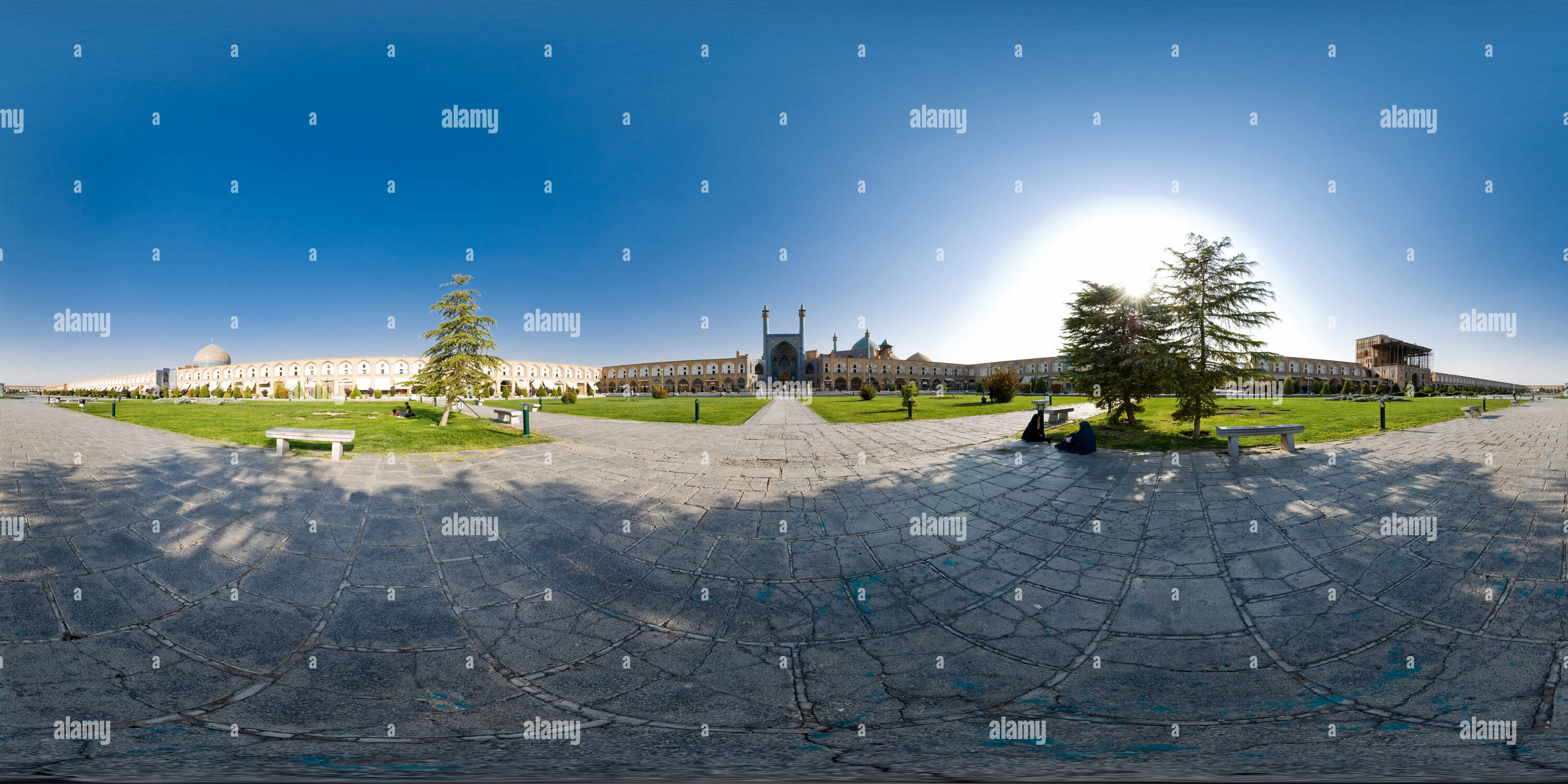 Visualizzazione panoramica a 360 gradi di Il Naqshe JAHAN Piazza