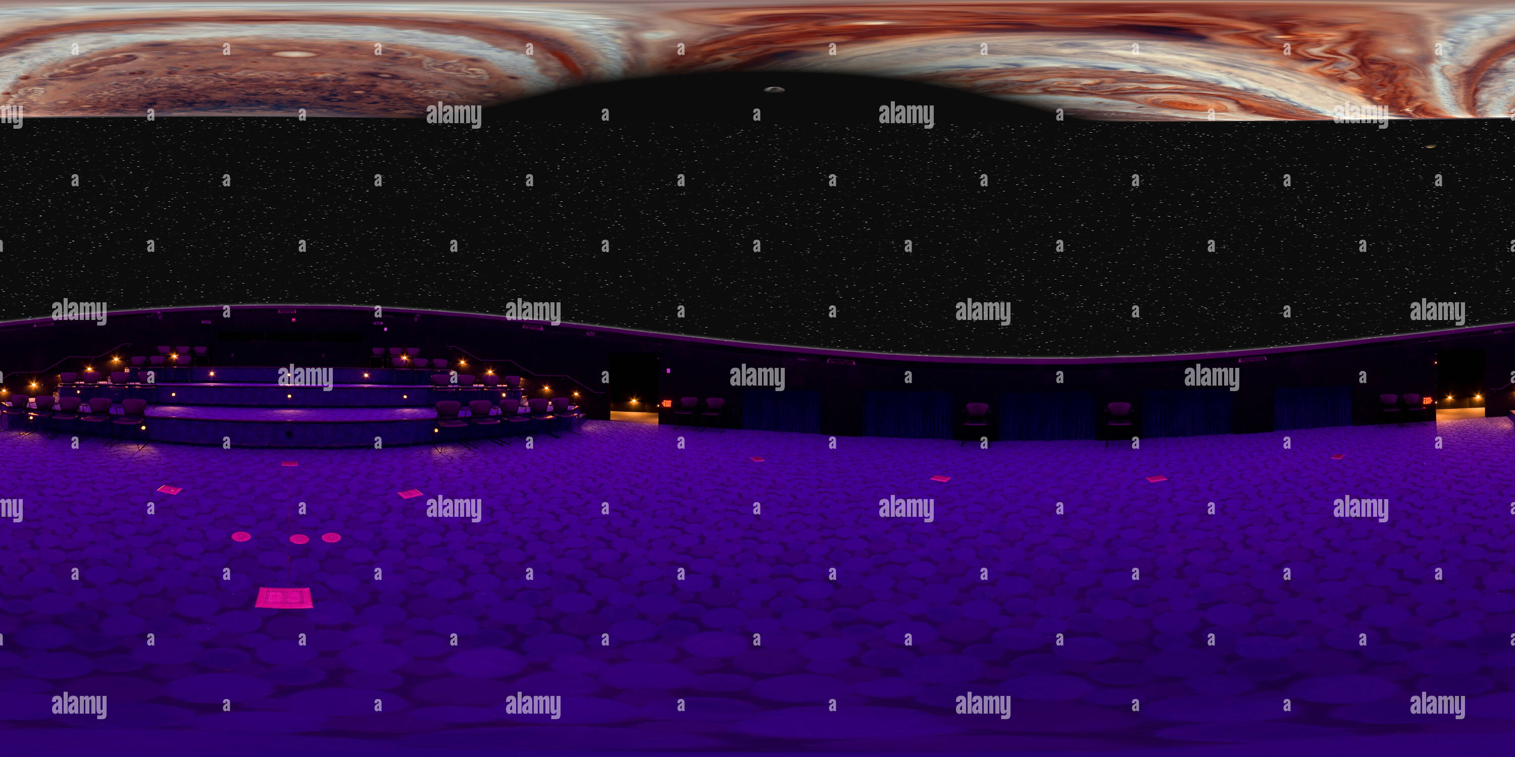 Visualizzazione panoramica a 360 gradi di Science Center di Iowa - Teatro Star