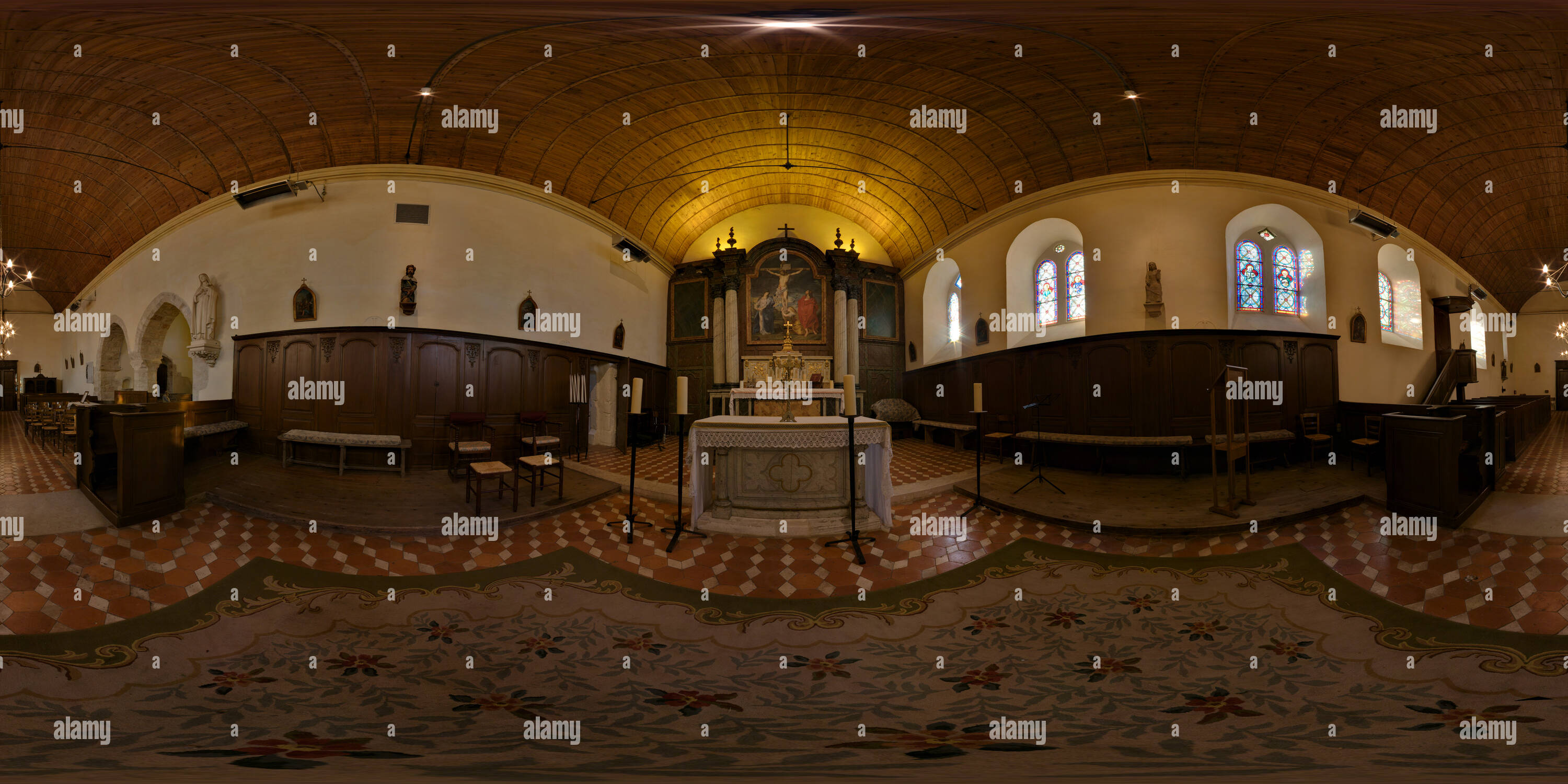 Visualizzazione panoramica a 360 gradi di Hauteville Chiesa