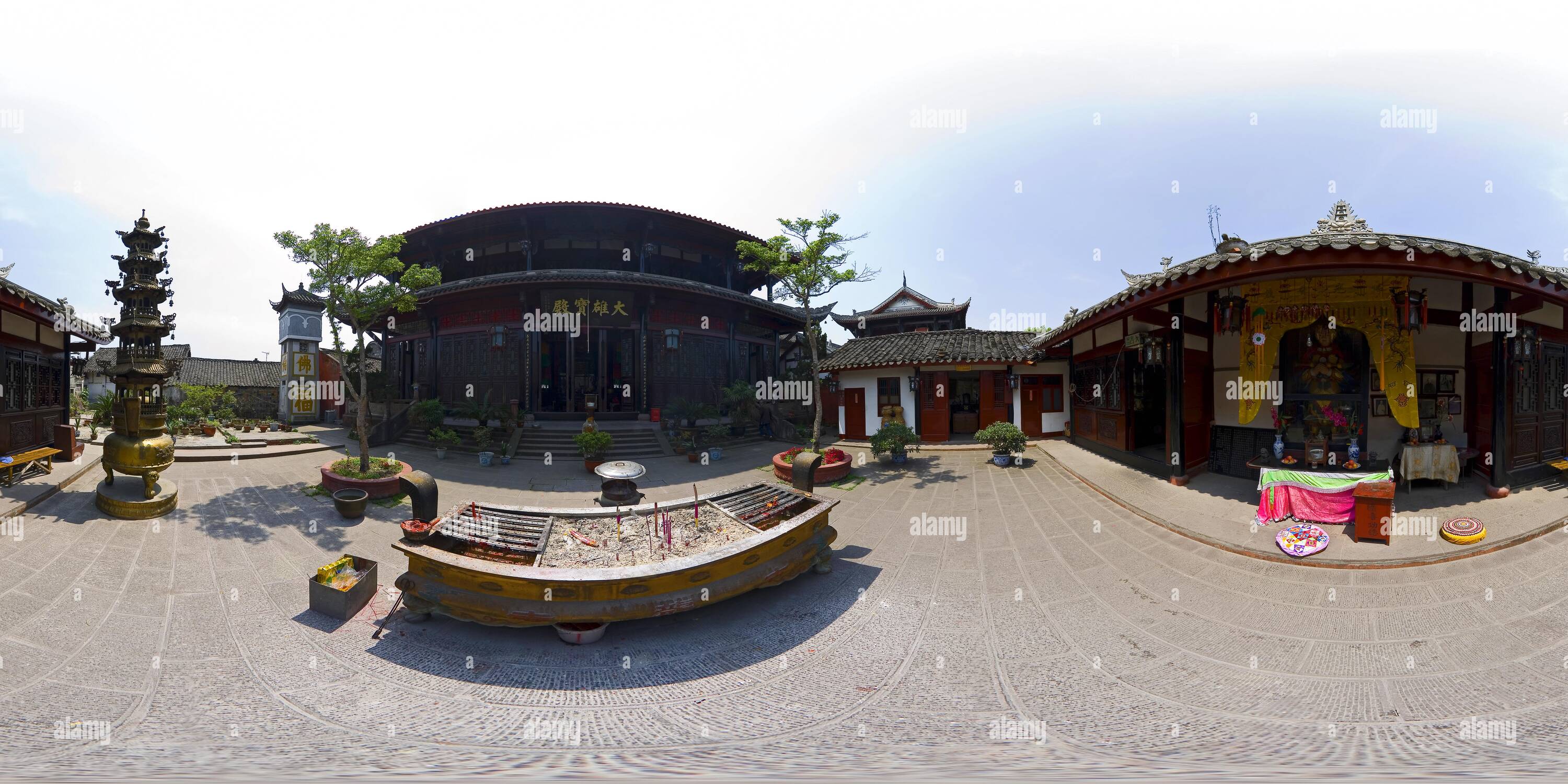 Visualizzazione panoramica a 360 gradi di Drago antico tempio - Sakyamuni prezioso palace