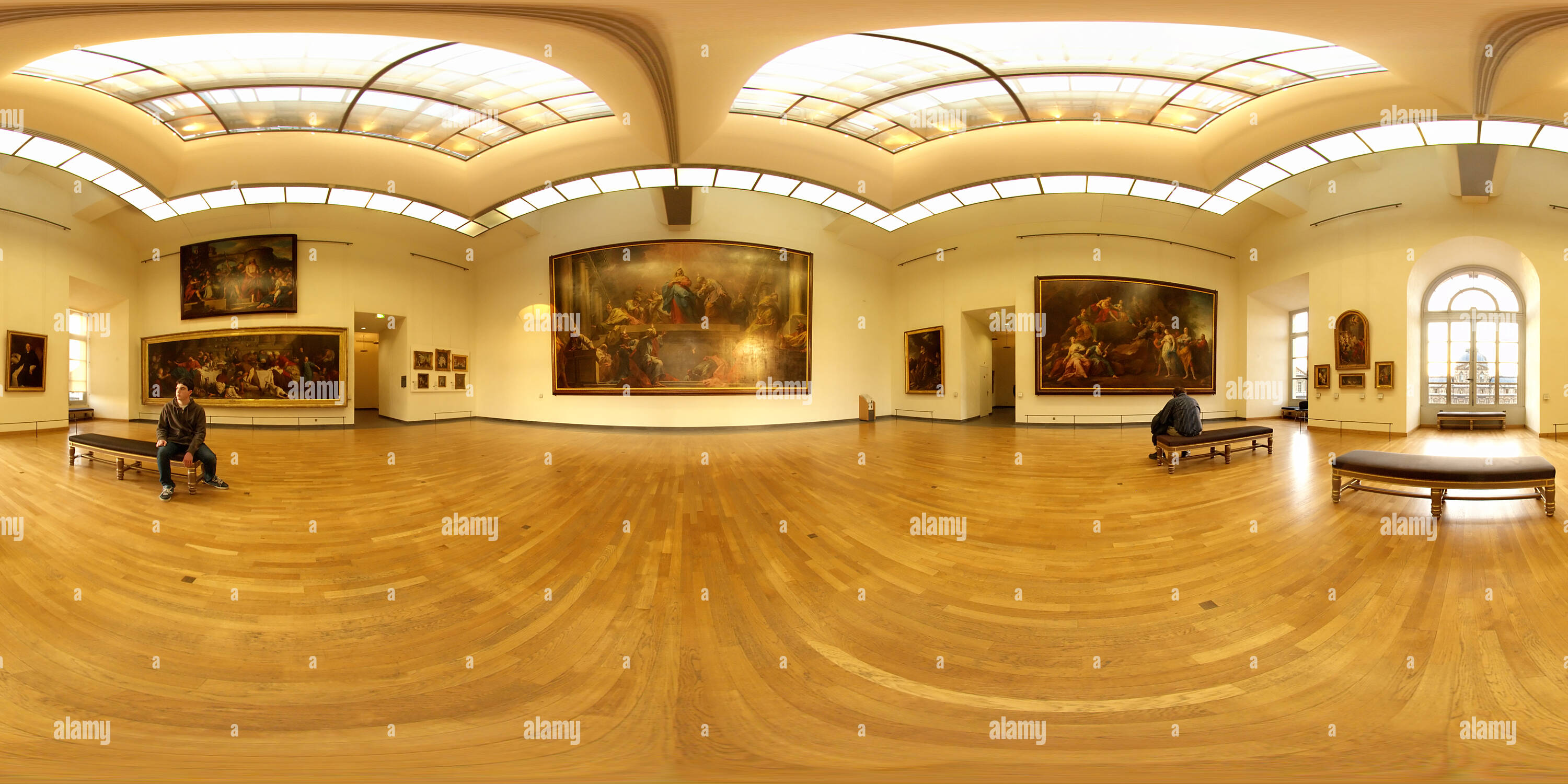 Visualizzazione panoramica a 360 gradi di Musee du Louvre - Jean Restout - La Pentecoste