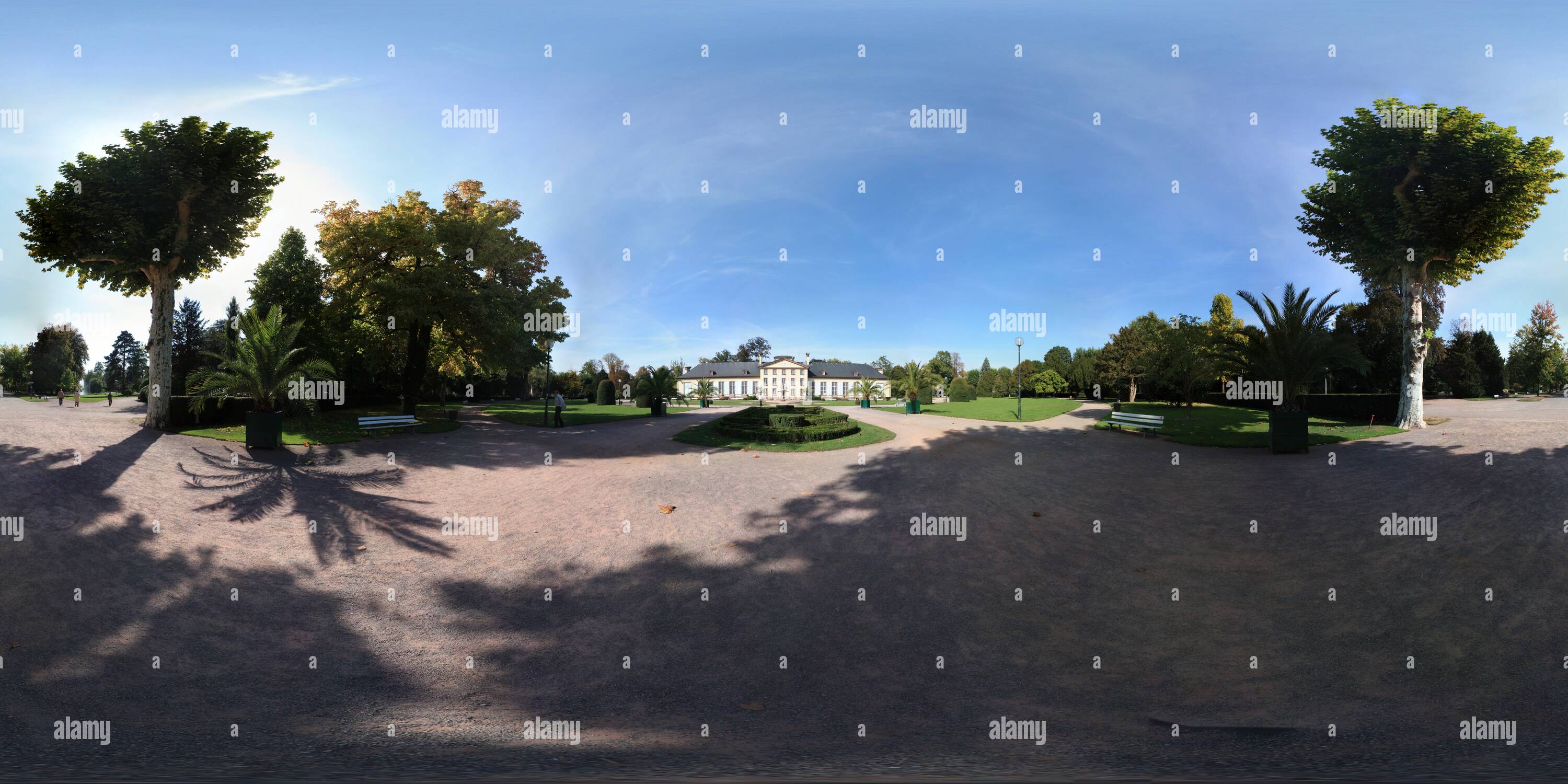 Visualizzazione panoramica a 360 gradi di Pavillon Joséphine du Parc de l'Orangerie de Strasburgo - Alsazia