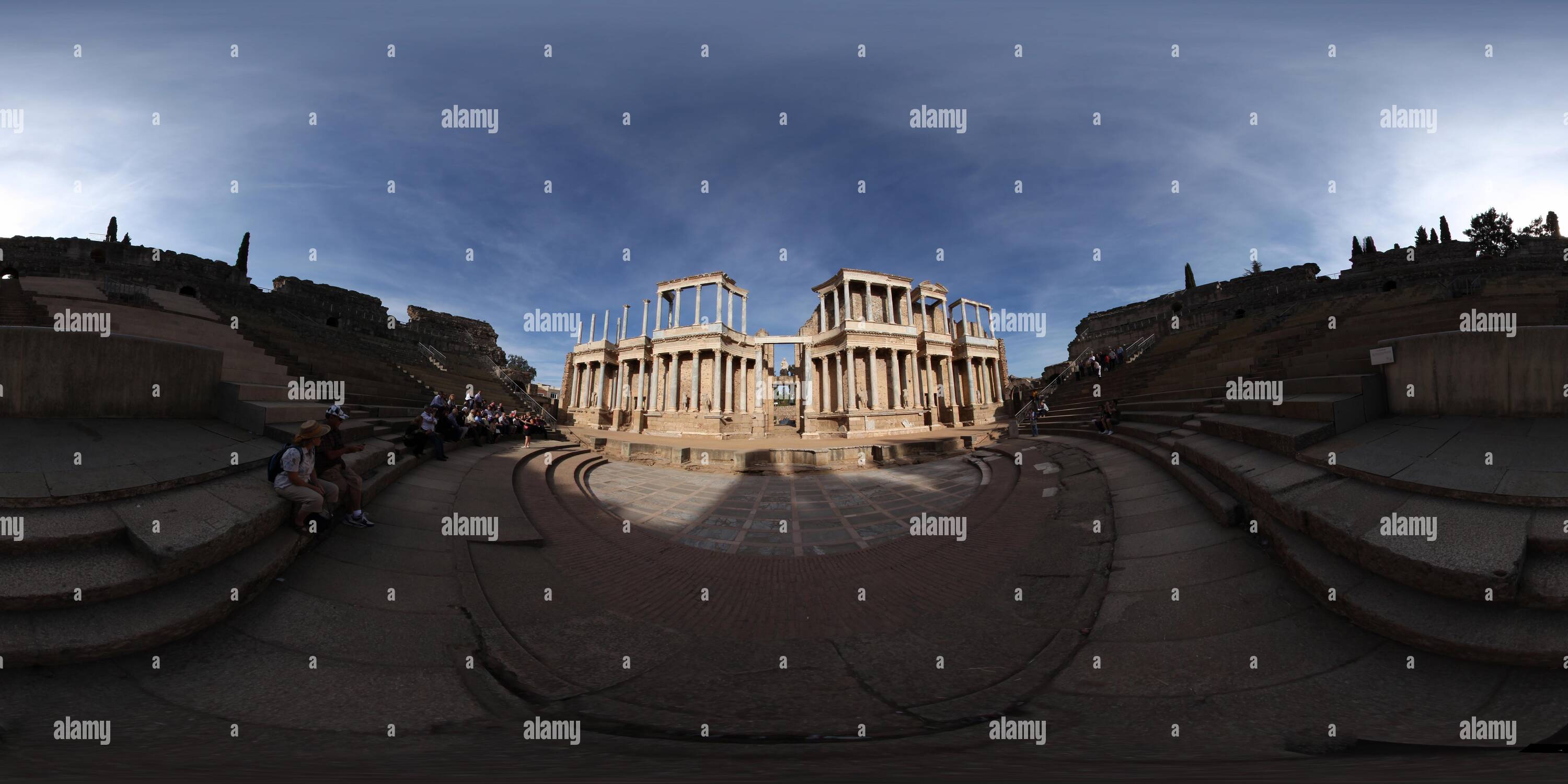 Visualizzazione panoramica a 360 gradi di Teatro Romano de Merida