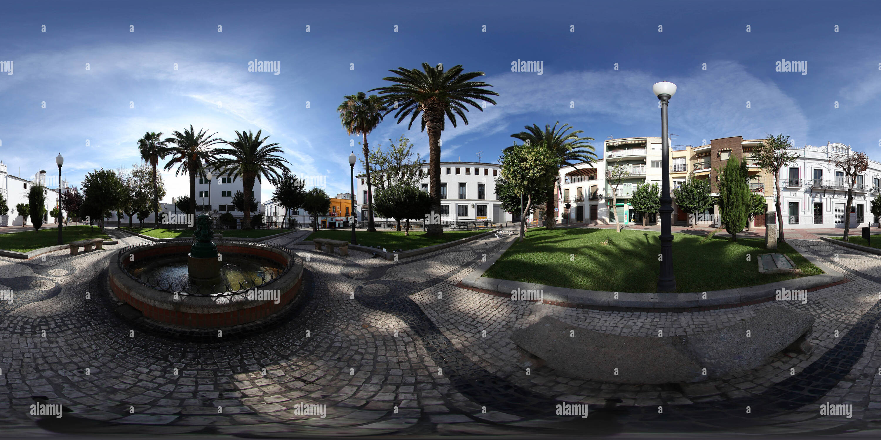 Visualizzazione panoramica a 360 gradi di Plaza de la Constitución. parador