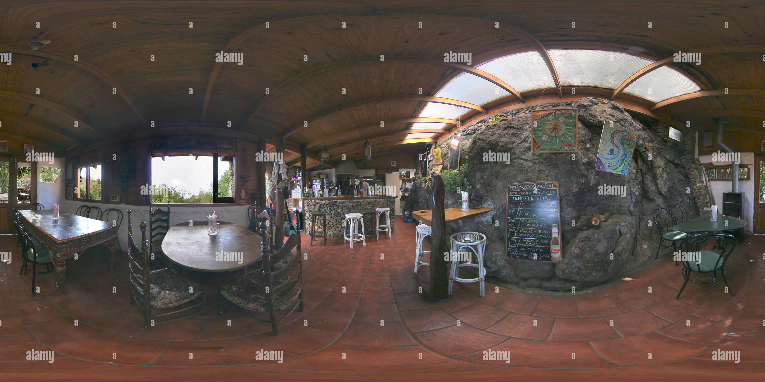 Visualizzazione panoramica a 360 gradi di Risco-ristorante-san jose de los llanos-Tenerife - Isole Canarie - Spagna