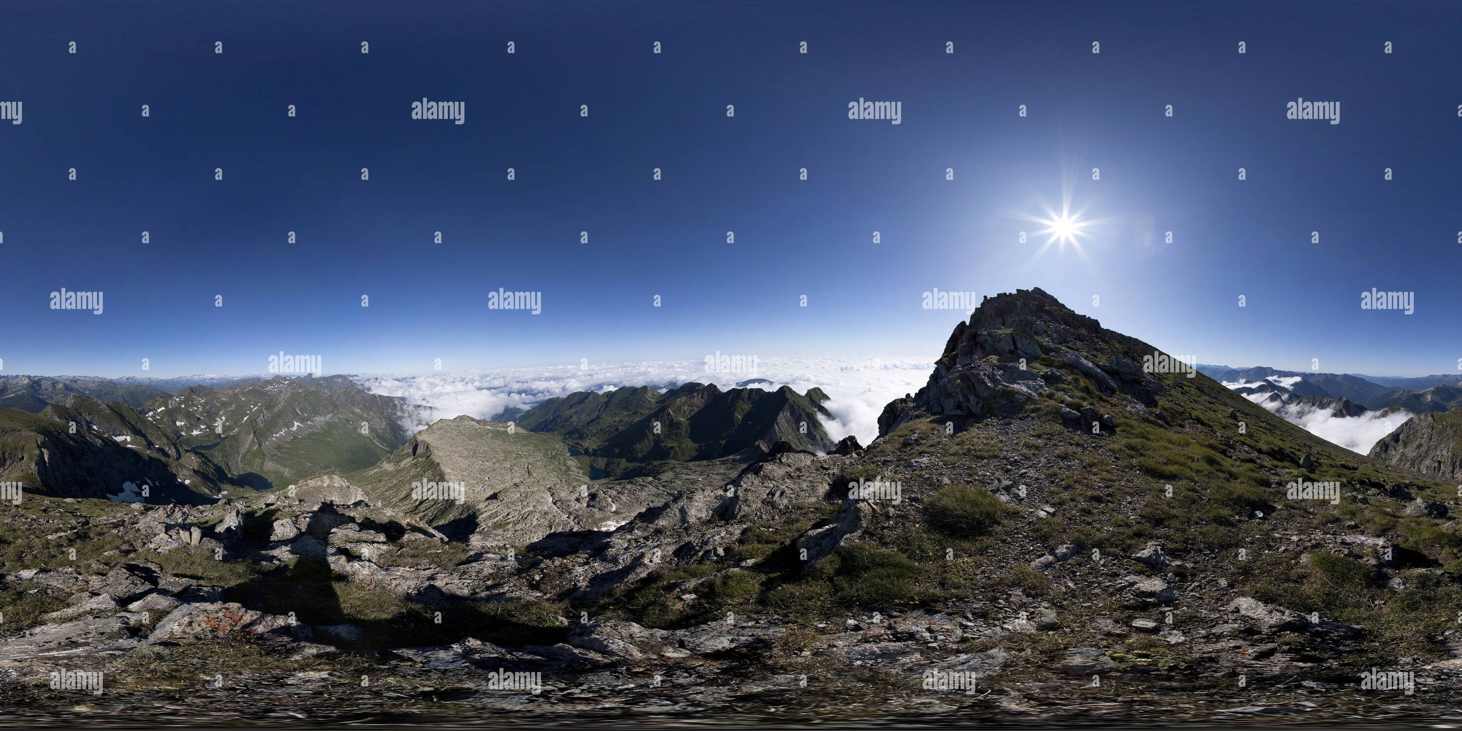 Visualizzazione panoramica a 360 gradi di Sommet du Mont Valier - Ariège