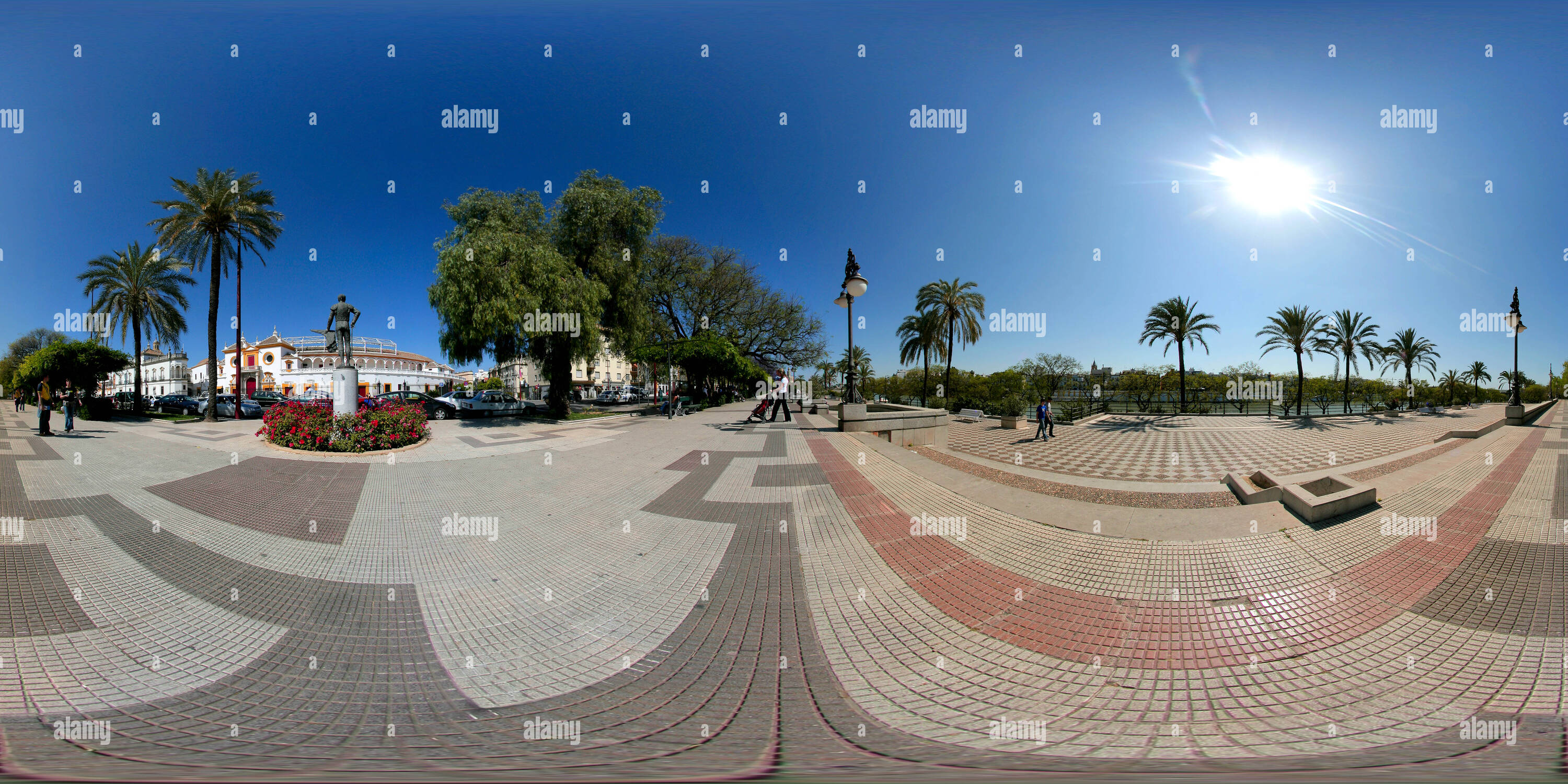 Visualizzazione panoramica a 360 gradi di Plaza de toros a Siviglia