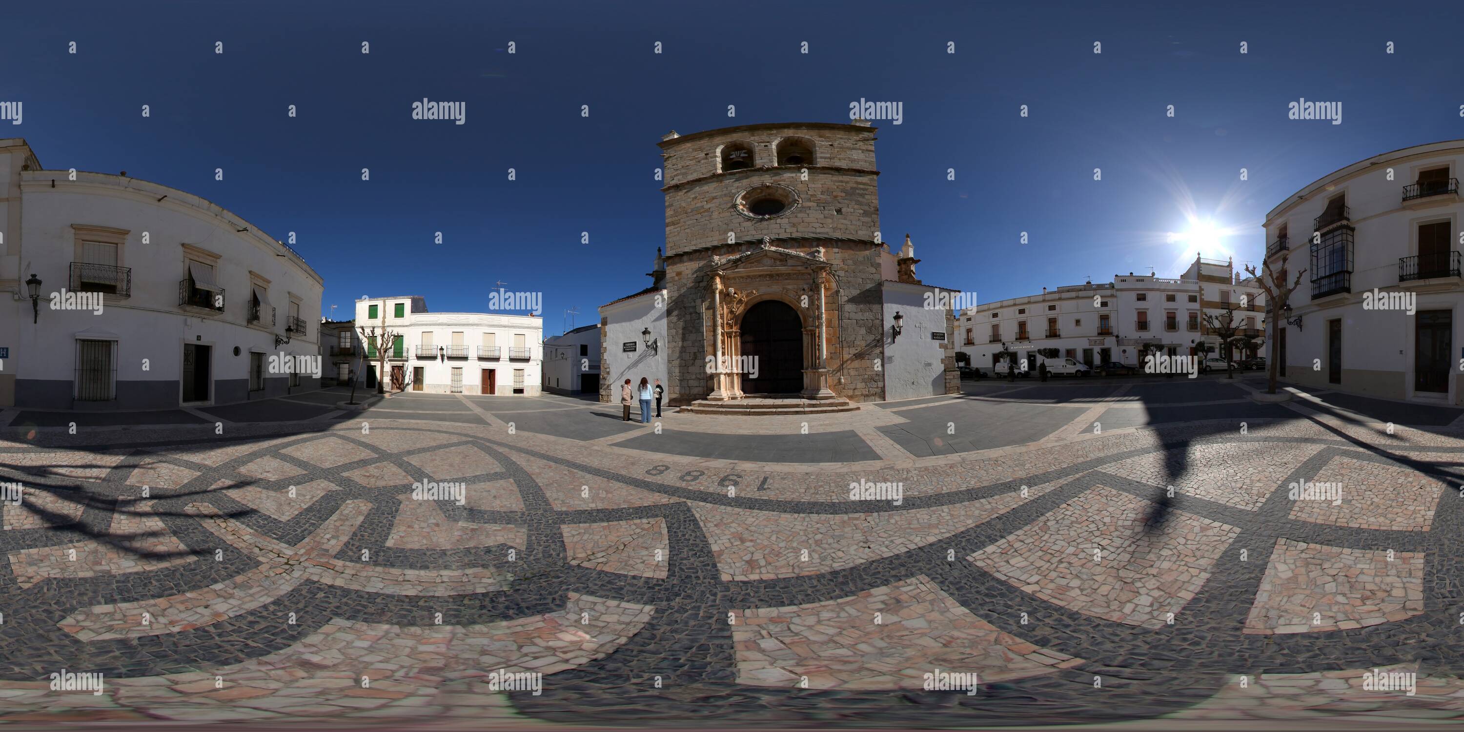 Visualizzazione panoramica a 360 gradi di Parroquia de Santa Maria Magdalena de Olivenza