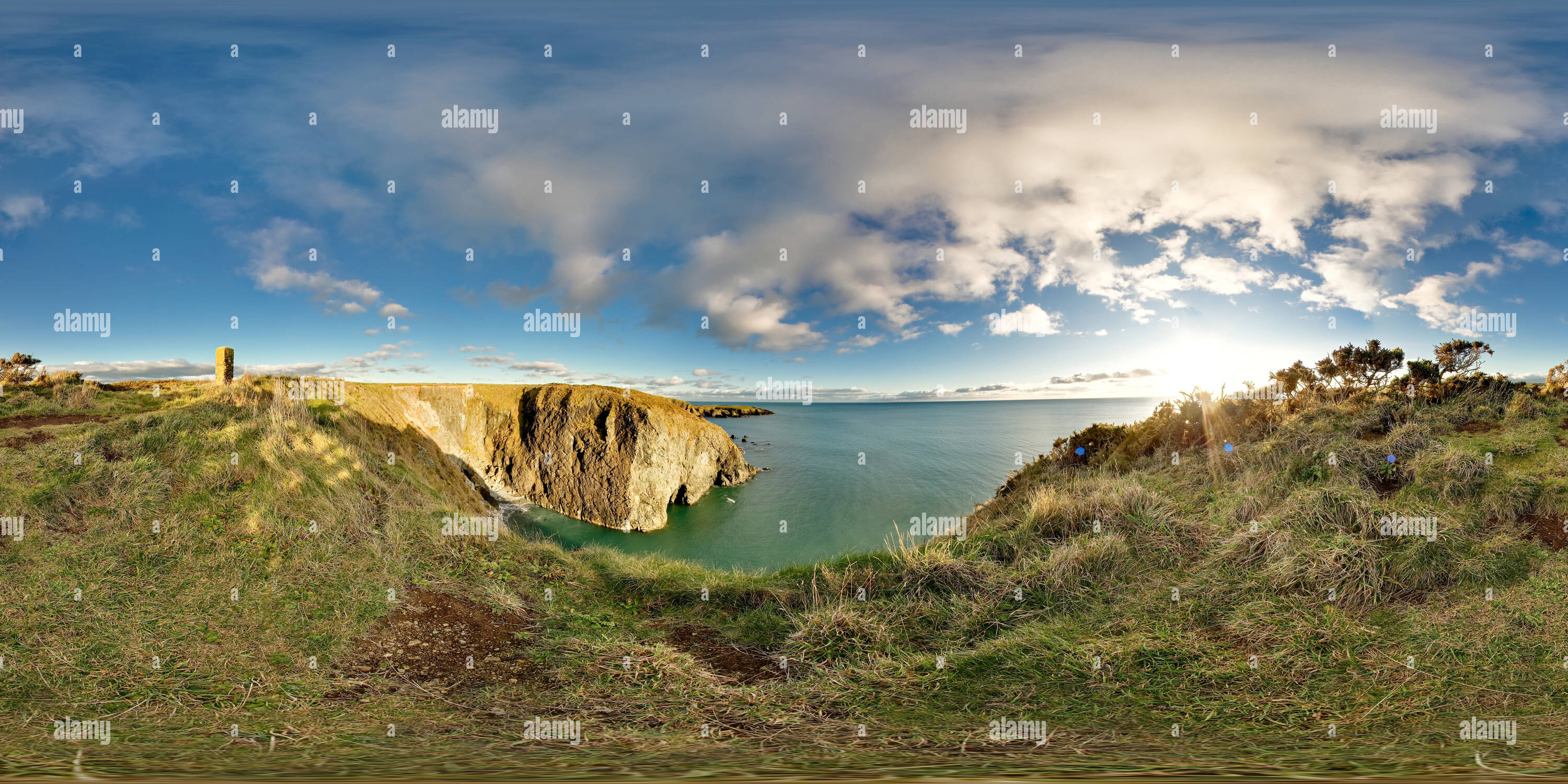 Visualizzazione panoramica a 360 gradi di Il rame Costa dei geoparchi europei