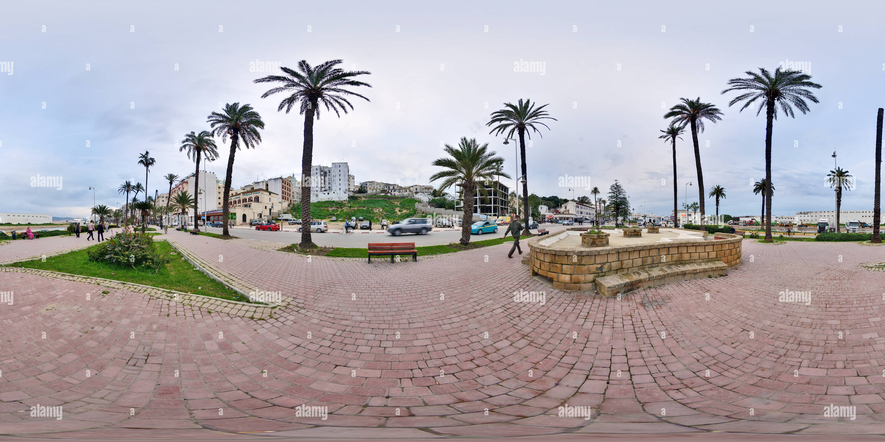 Visualizzazione panoramica a 360 gradi di Il Marocco, Tanger Avenue Mohammed VI