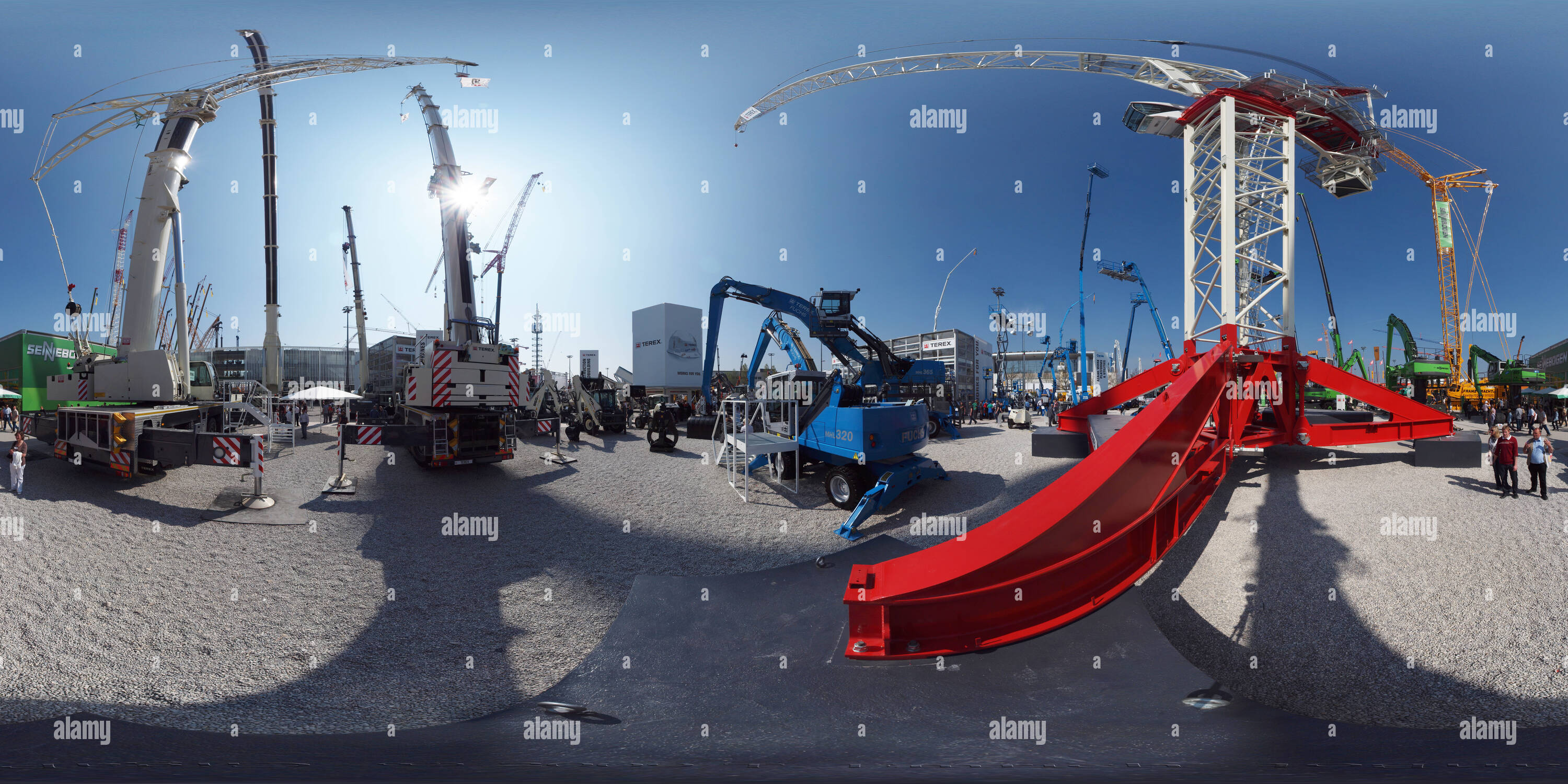 Visualizzazione panoramica a 360 gradi di TEREX AC 1000 (Bauma 2010)