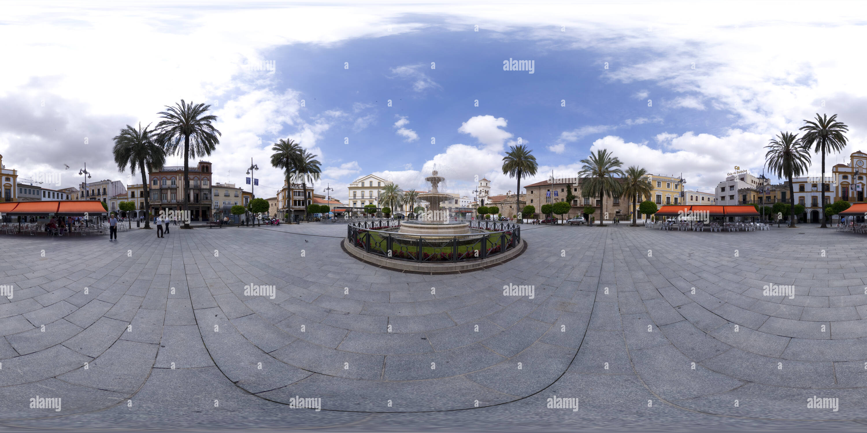 Visualizzazione panoramica a 360 gradi di Piazza di Spagna - Merida, BADAJOZ (Spagna)