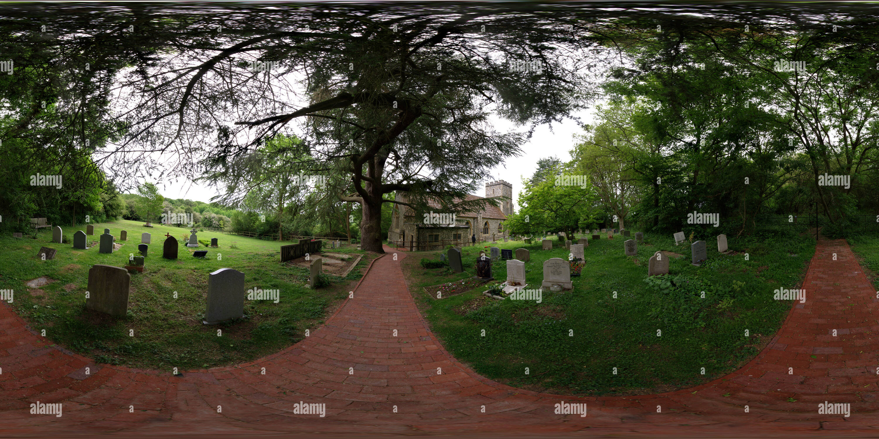 Visualizzazione panoramica a 360 gradi di Chiesa parrocchiale di Santa Maria Vergine, Hedgerley