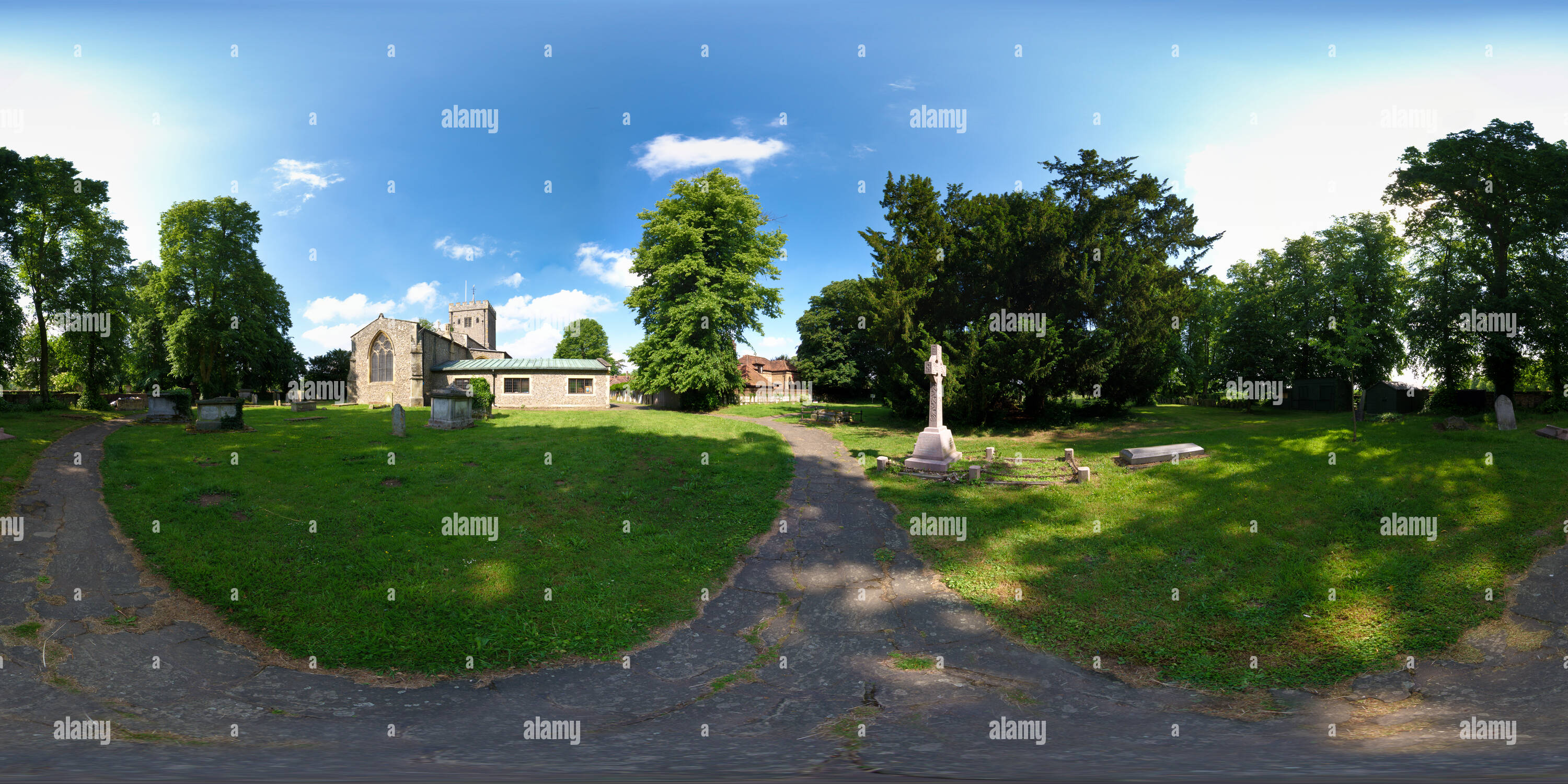 Visualizzazione panoramica a 360 gradi di Denham, Chiesa di Santa Maria