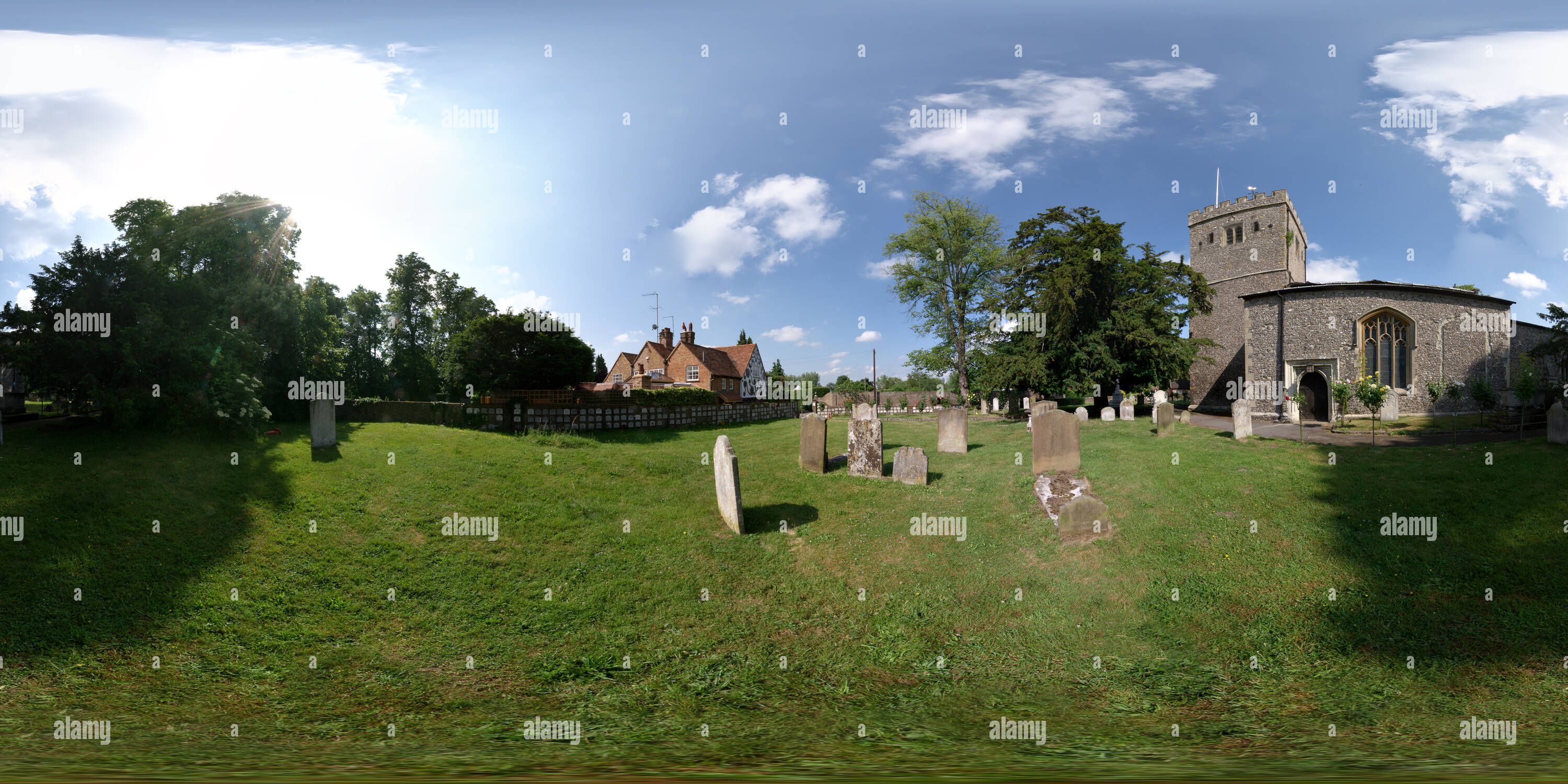 Visualizzazione panoramica a 360 gradi di Denham, Chiesa di Santa Maria