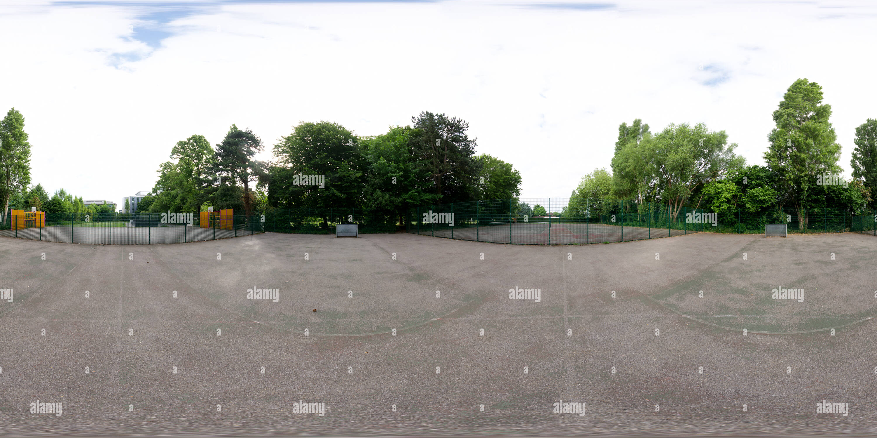 Visualizzazione panoramica a 360 gradi di Parco Fassnidge gabbia di calcio