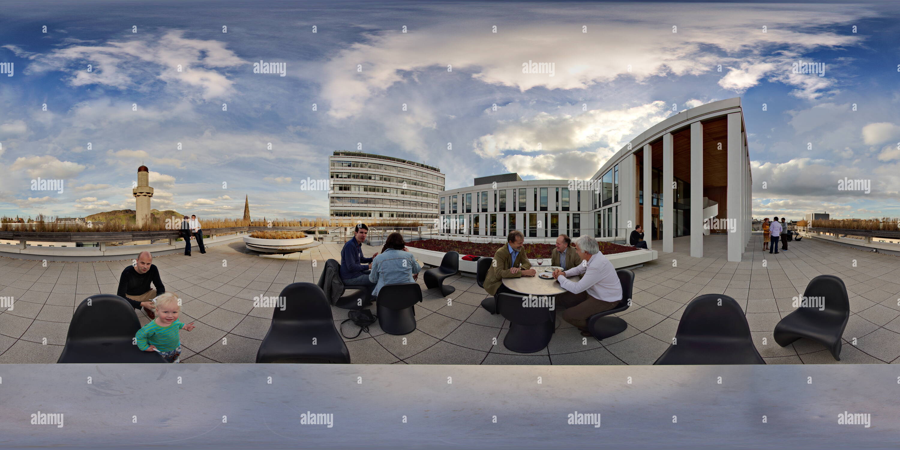 Visualizzazione panoramica a 360 gradi di Tetto del forum di informatica, Edimburgo