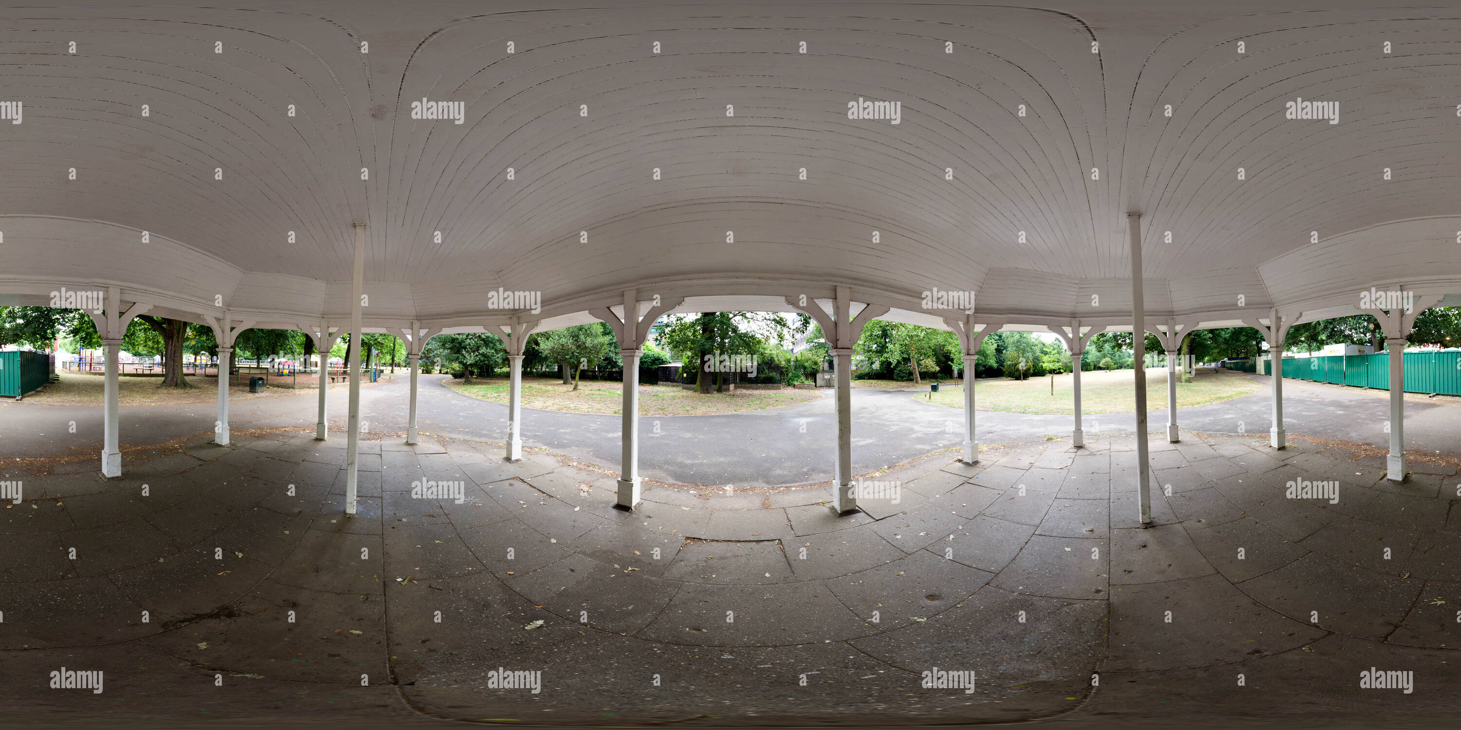 Visualizzazione panoramica a 360 gradi di Gazebo, Walpole Park