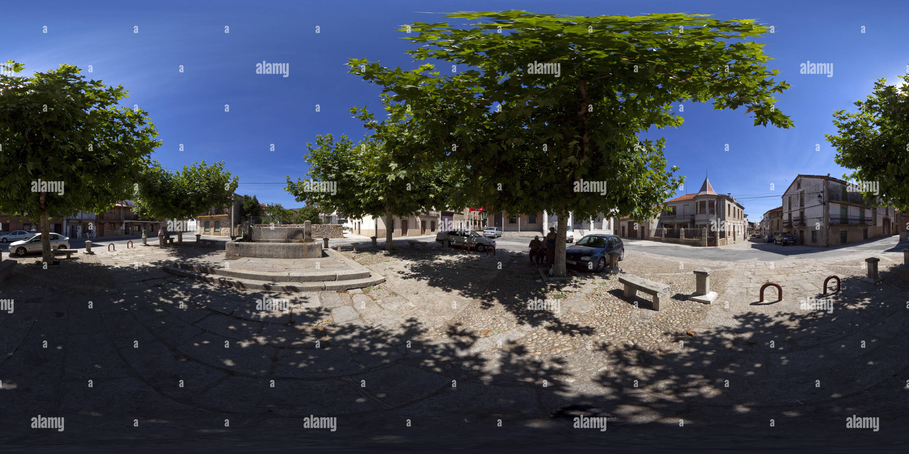 Visualizzazione panoramica a 360 gradi di Becedas Plaza del Ejedillo