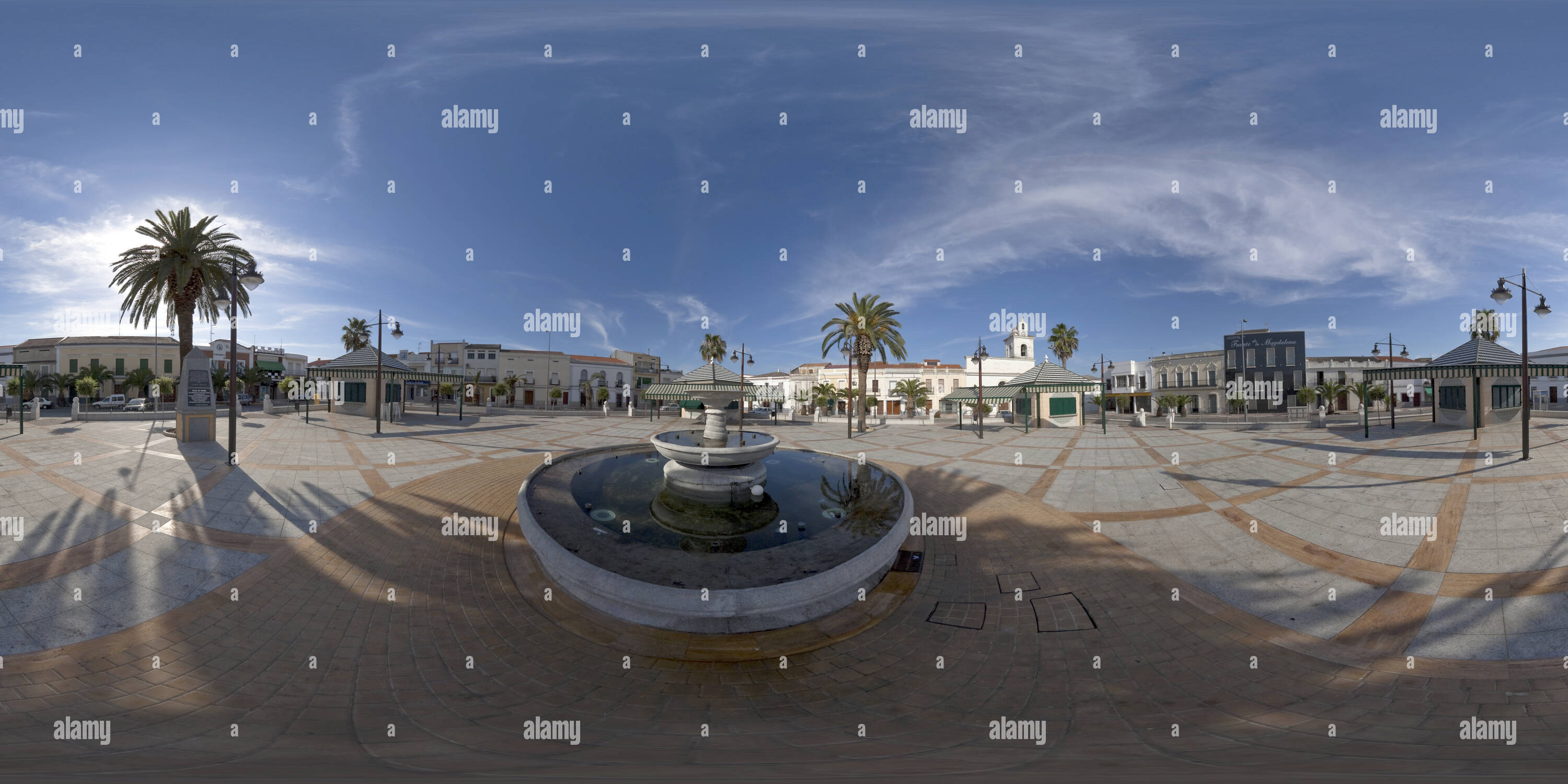 Visualizzazione panoramica a 360 gradi di Santa Amalia