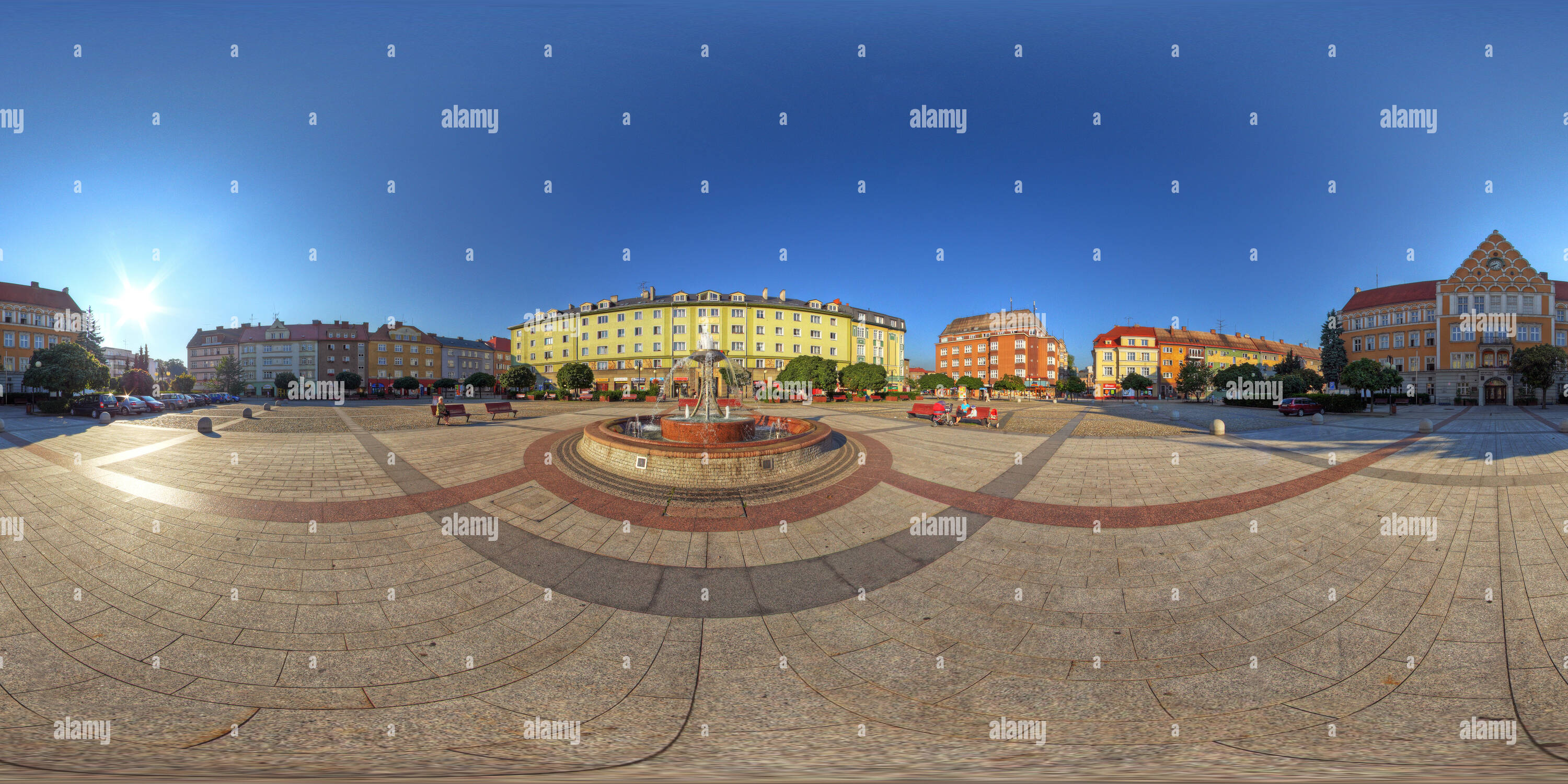 Visualizzazione panoramica a 360 gradi di Český Těšín - náměstí ČSA